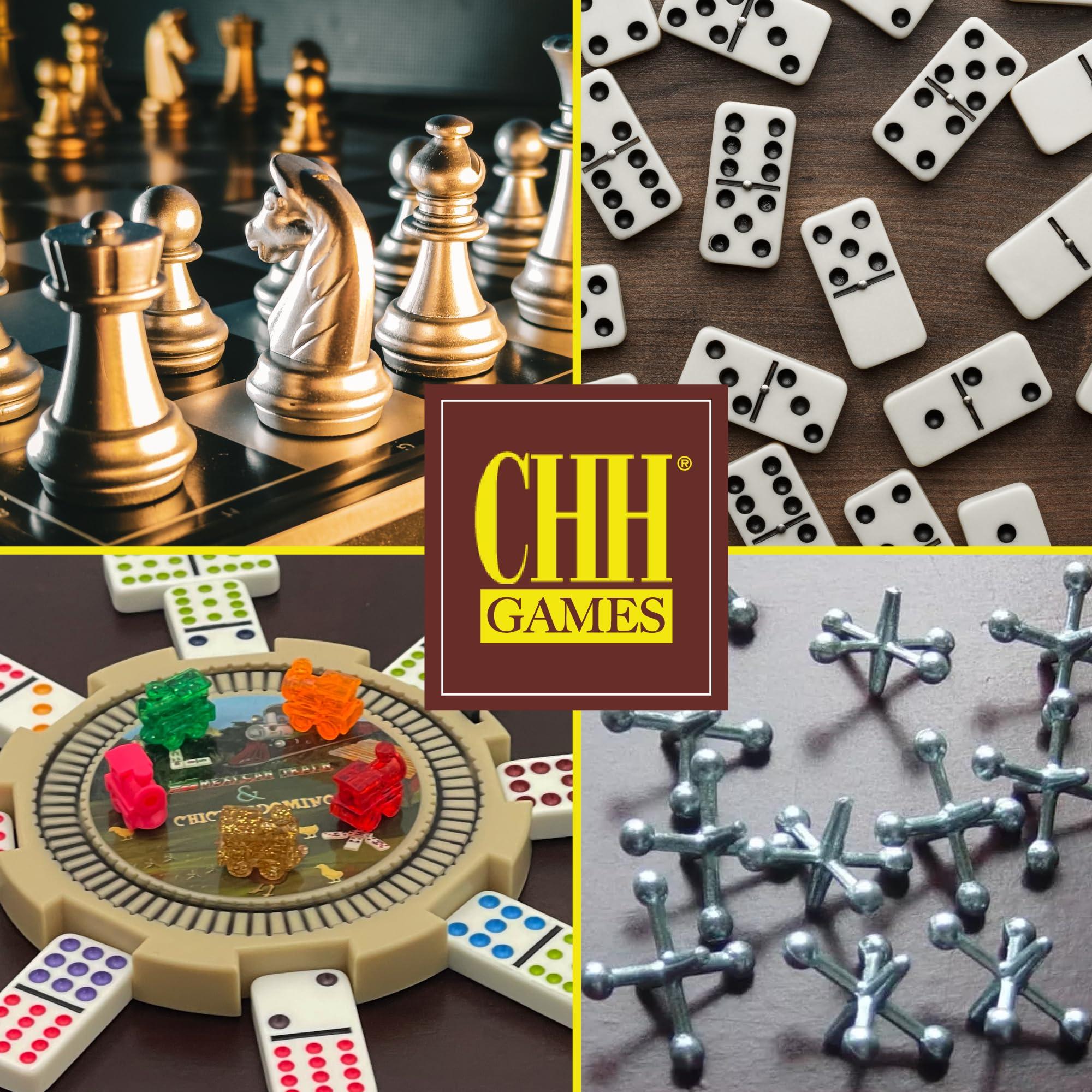 CHH Mexican Train & Chicken Domino Set, Professional Set of 91, Double of 12