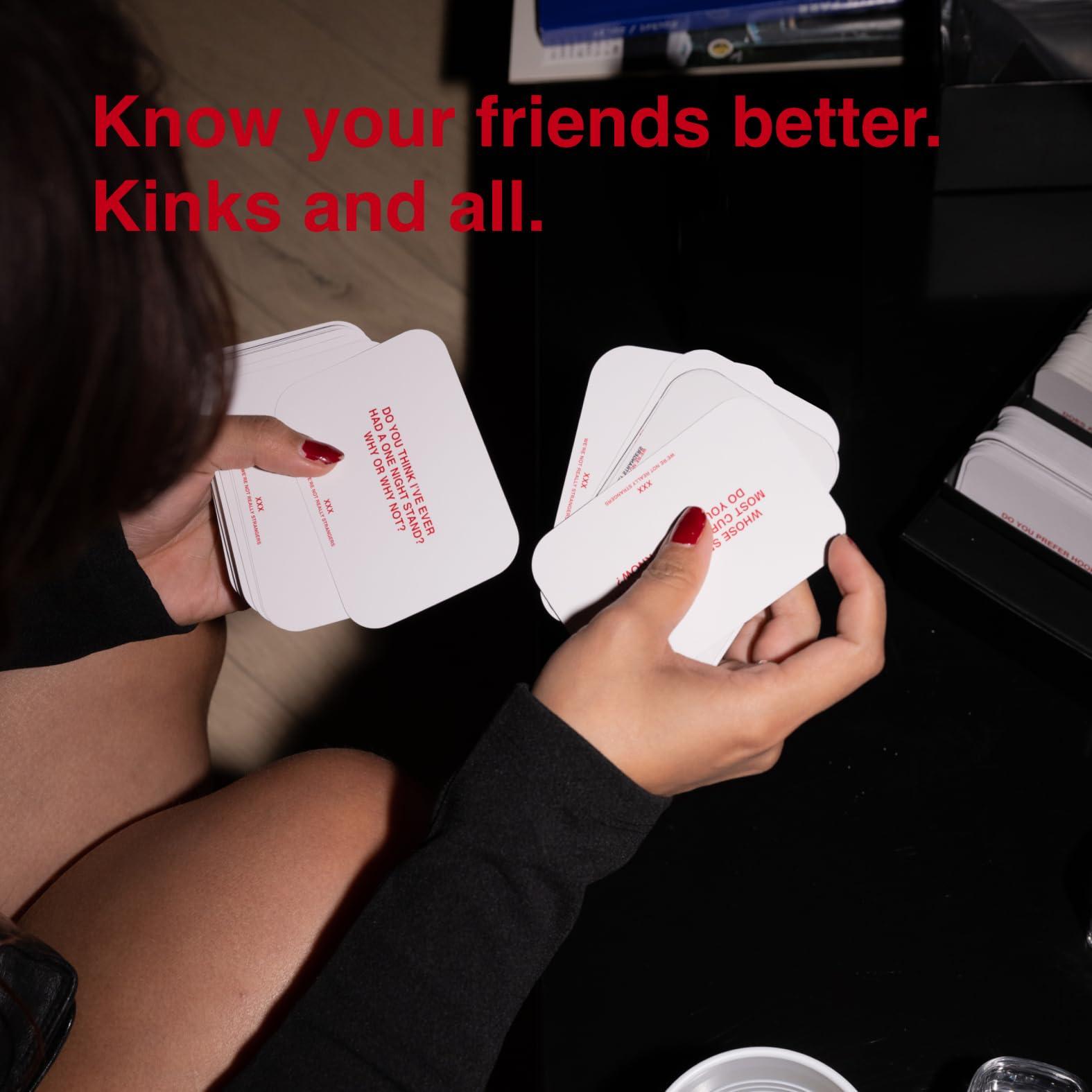 WE\'RE NOT REALLY STRANGERS WE\'RE NOT REALLY STRANGERS Card Game Bundle - Core + Adult Editions, Fun Family Party Games, Game Night, Couples Games, 2+ Players