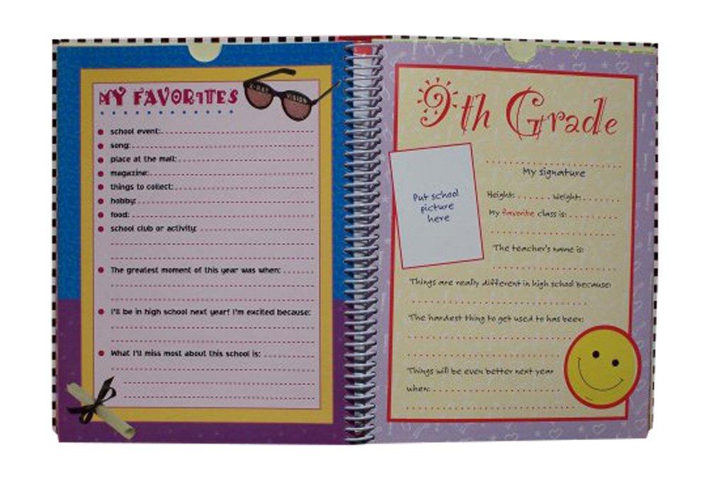 New Seasons Deluxe School Memories Keepsake Photo Album Scrapbook from Preschool Through 12th Grade