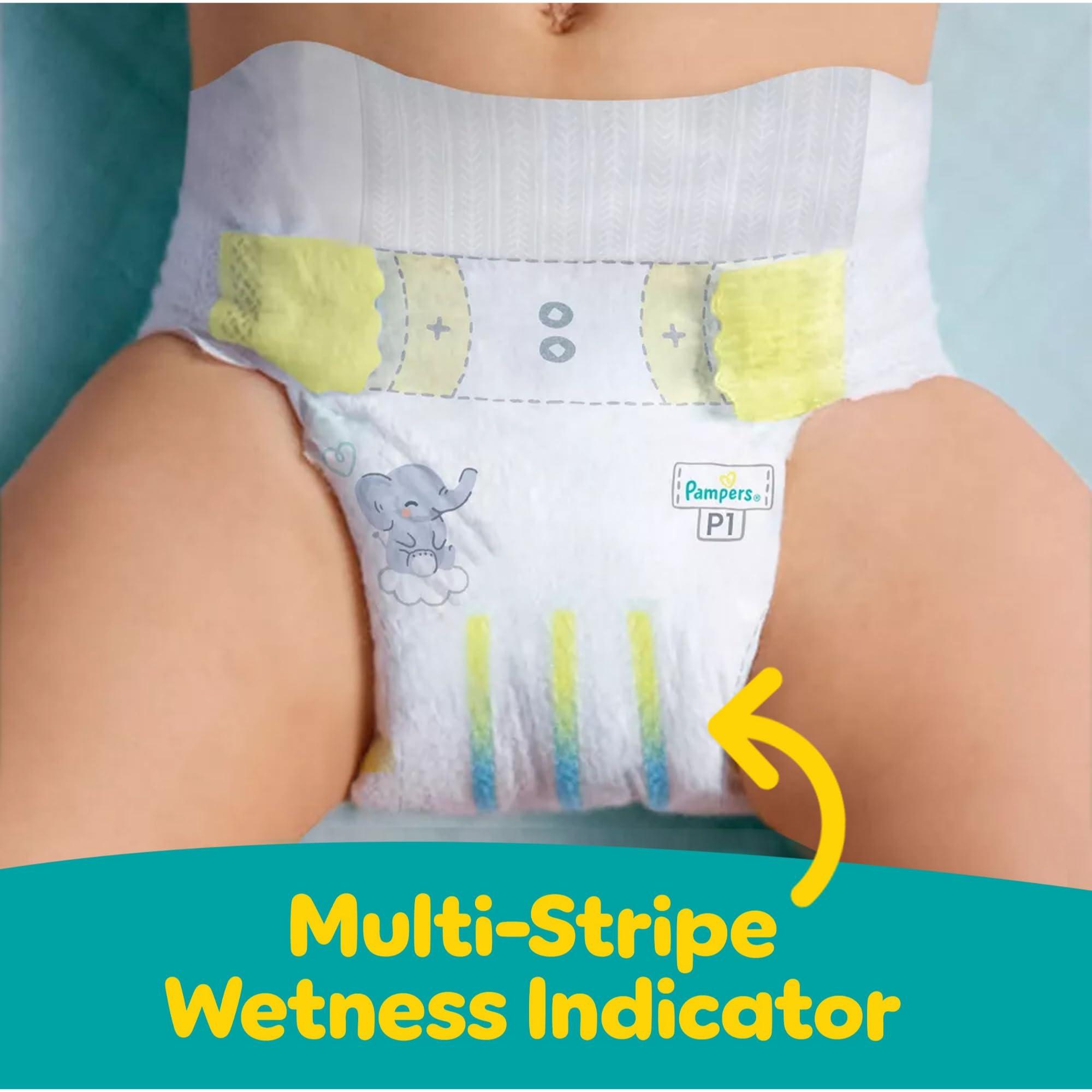 Pampers Pampers Baby Diapers - Swaddlers - Size P1, 27 Count, Ultra Absorbent Disposable Preemie Diaper