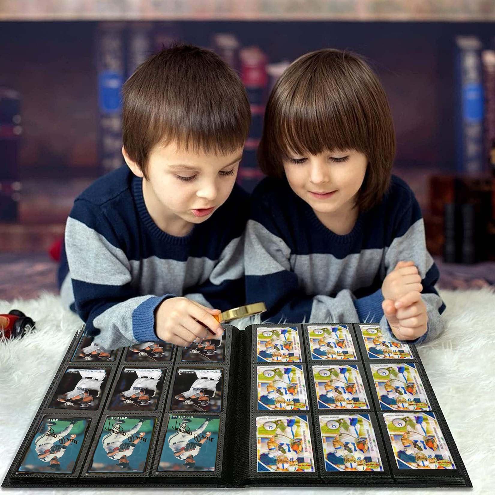 PKMLIFE PKMLIFE Trading Card Binder Holder, 9 Pocket Album Sleeves for Baseball Yugioh MTG TCG Cards, Collection Card Best Protection, 20 Pages Put up to 360 Cards(Greem)