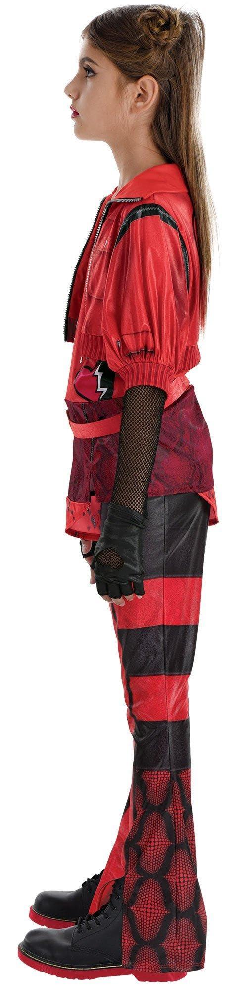 Party City Party City Red Costume for Girls - Disney Descendants 4 The Rise of Red Costume Includes Shirt with Attached Jacket, Pants, Belt, & Gloves - Costumes for Halloween, Birthday Parties, & Themed Events