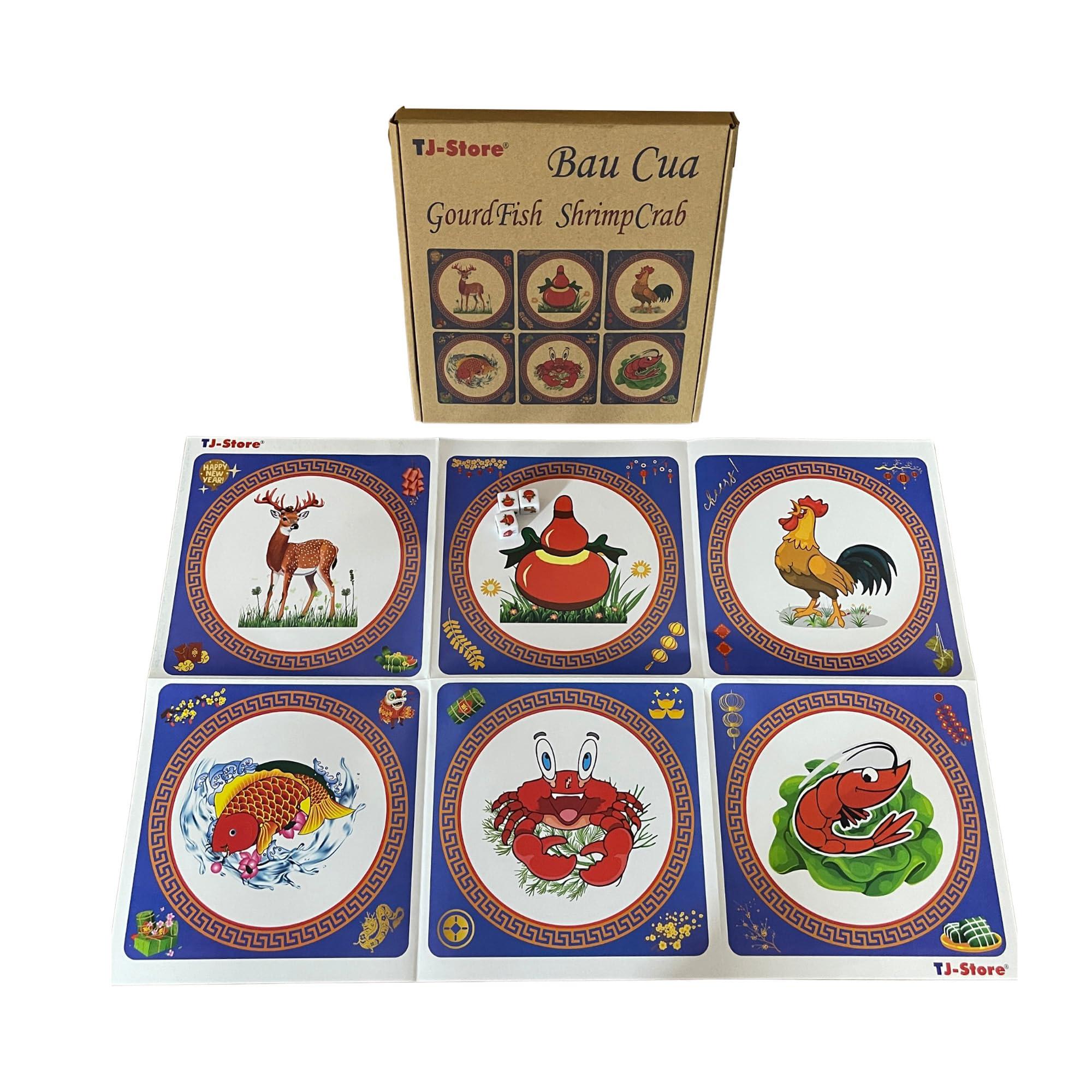 TJ-Store TJ-Store BAU Cua Ca Cop Game Vietnam New Version, TRO Choi dan gian Vietnam. Gift for Vietnamese Friend. Klah Klok Game