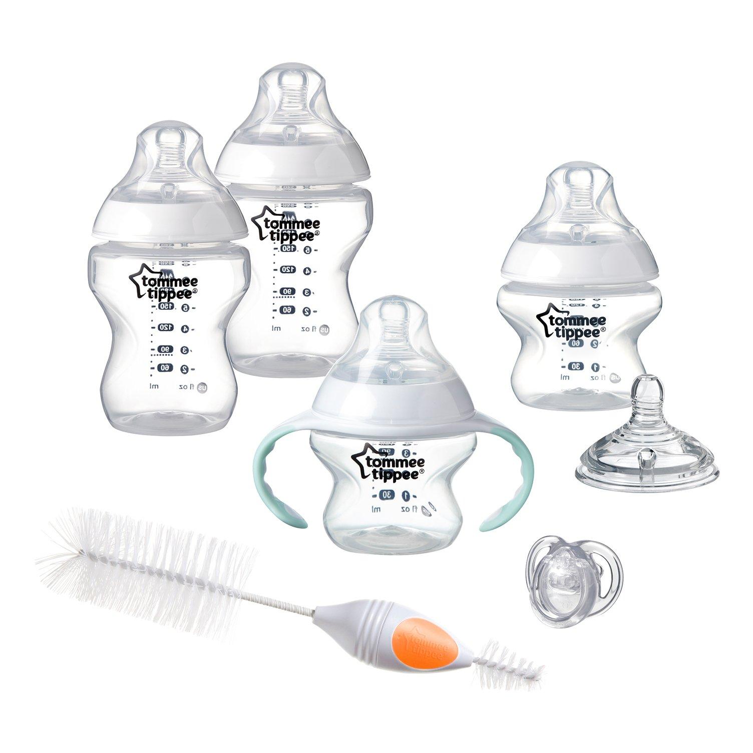 Tommee Tippee Tommee Tippee Closer to Nature Baby Bottle, Anti-Colic Valve, Breast-Like Nipple for Natural Latch, BPA-Free - Extra Slow Flow, 5 Ounce (2 Count) (Pack of 2)