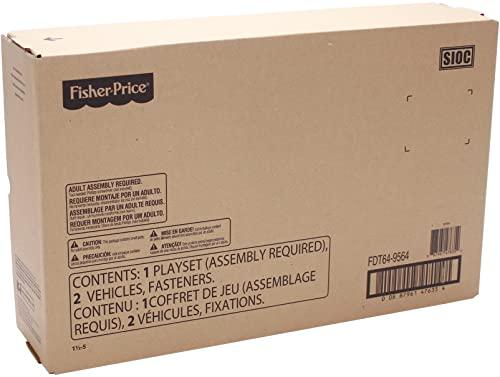 Fisher-Price Fisher-Price Little People Toddler Toy Sit n Stand Skyway Race Track Playset, 34+ Inches Tall, 2 Cars for Pretend Play Kids Ages 18+ Months