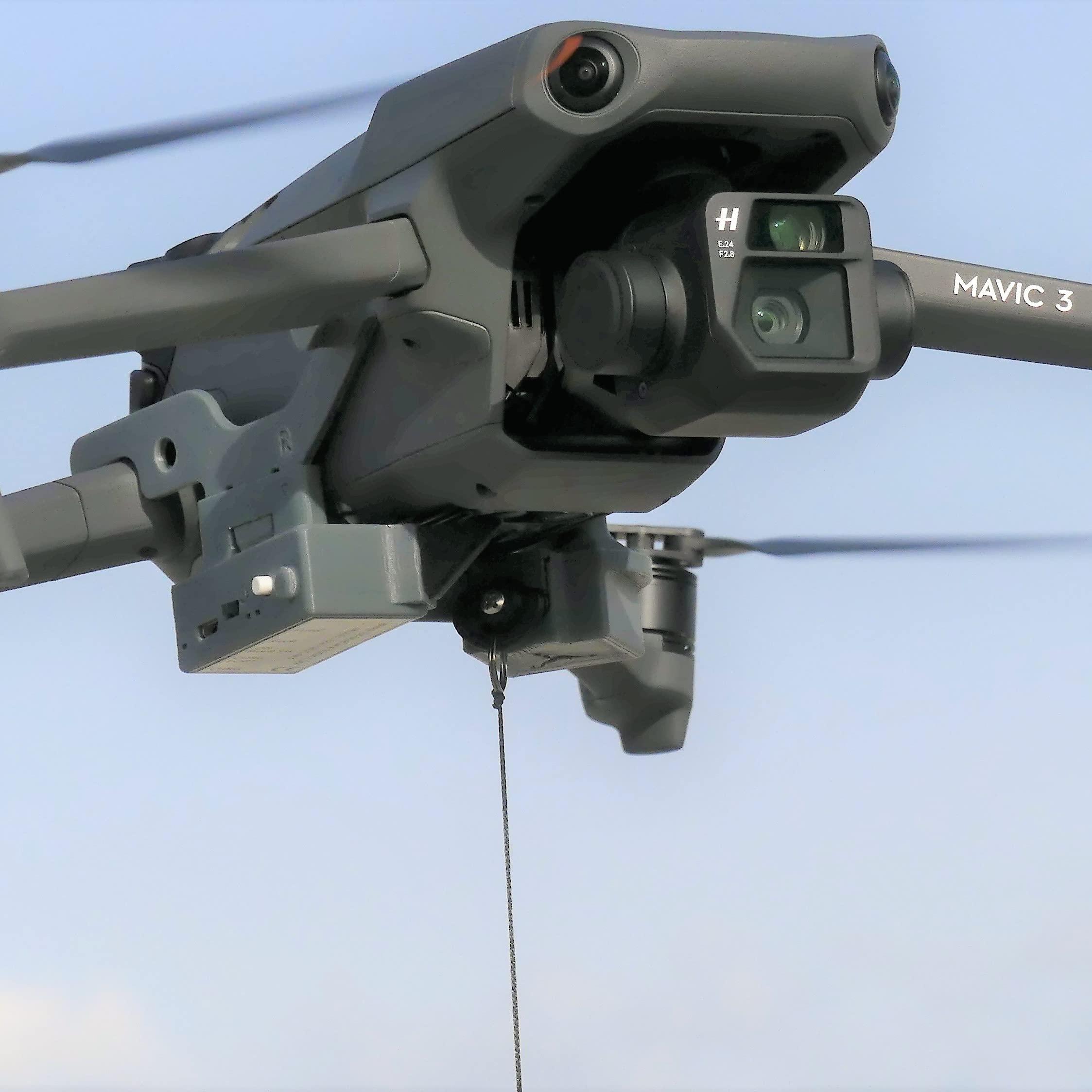 DRONE SKY HOOK Release and Drop Professional Device for DJI Mavic 3 Drone Fishing, Bait Release, Load Delivery, Search and Rescue and Fun U.S. Patent - by DRONE SKY HOOK