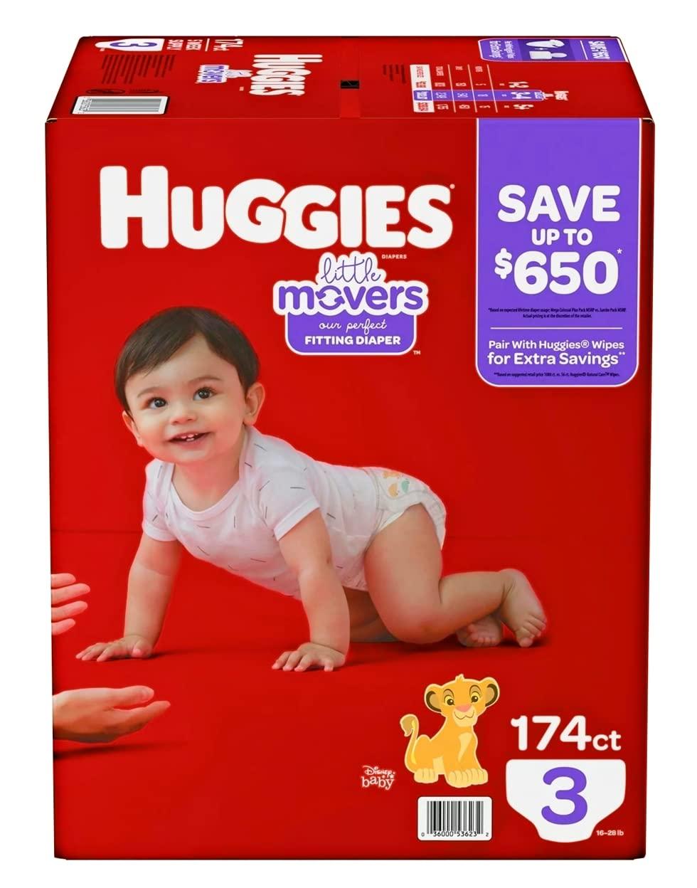 HUGGIES Huggies Little Movers Diapers Size 3-174 ct