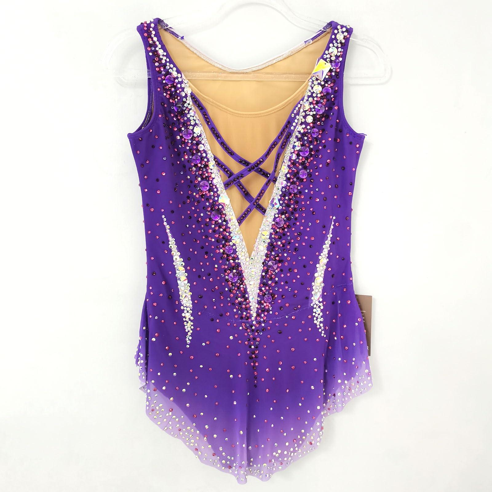 JoyCan JoyCan Girl\'s Purple Artistic Gymnastics Costume for Performance and Competition