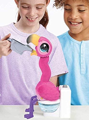collector Gotta go Flamingo! Feed Sherbert Magic Food and When he Sings he has Gotta go Toilet! He Repeats What You say Also! You Won't be able to Stop Laughing & Singing Along.