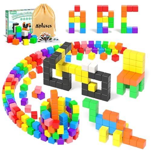 Apluses Apluses 96Pcs Magnetic Blocks, More Quantity can Create Bigger Buildings and Improve Children\'s Thinking