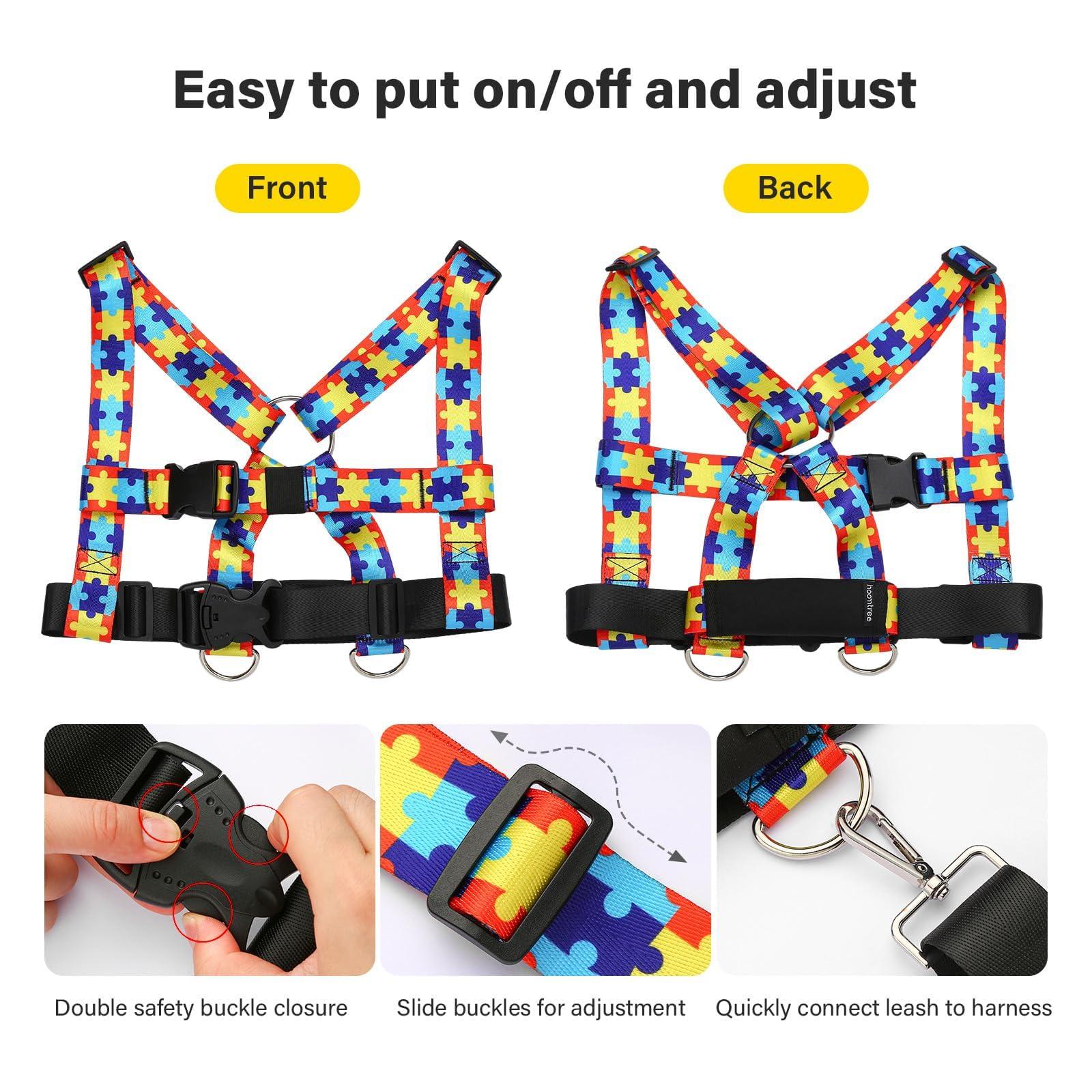 HOOMTREE HOOMTREE Safety Harness Leash for Special Needs Child Aged 3-12 Years Fully Ajustable, Sturdy Walking Harness for Older Children with Grab Handle, Keeping Active ADHD/ASD Autism Kids Safe in Public