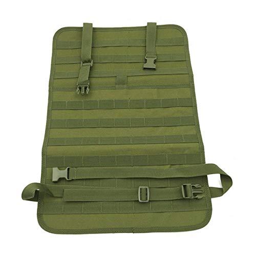 HWZ HWZ Car Seat Back Organizer, Tactical MOLLE Vehicle Panel Car Seat Cover Protector Universal Fit (Black) (Green)