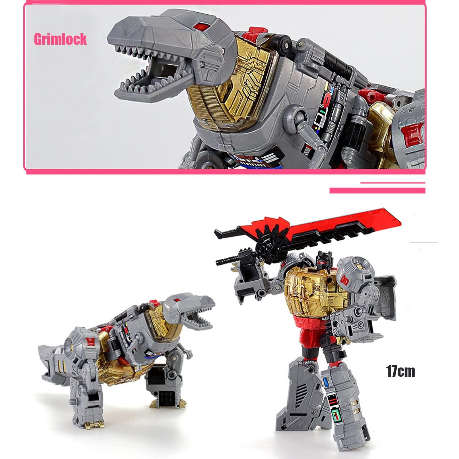 LQIPPOE Dinobot/Dinosaur Faction,Transformer Toys Grimlock, Tyrannosaurus,Animation Series Action Figure KO Version Robots of Dinosaur Models.