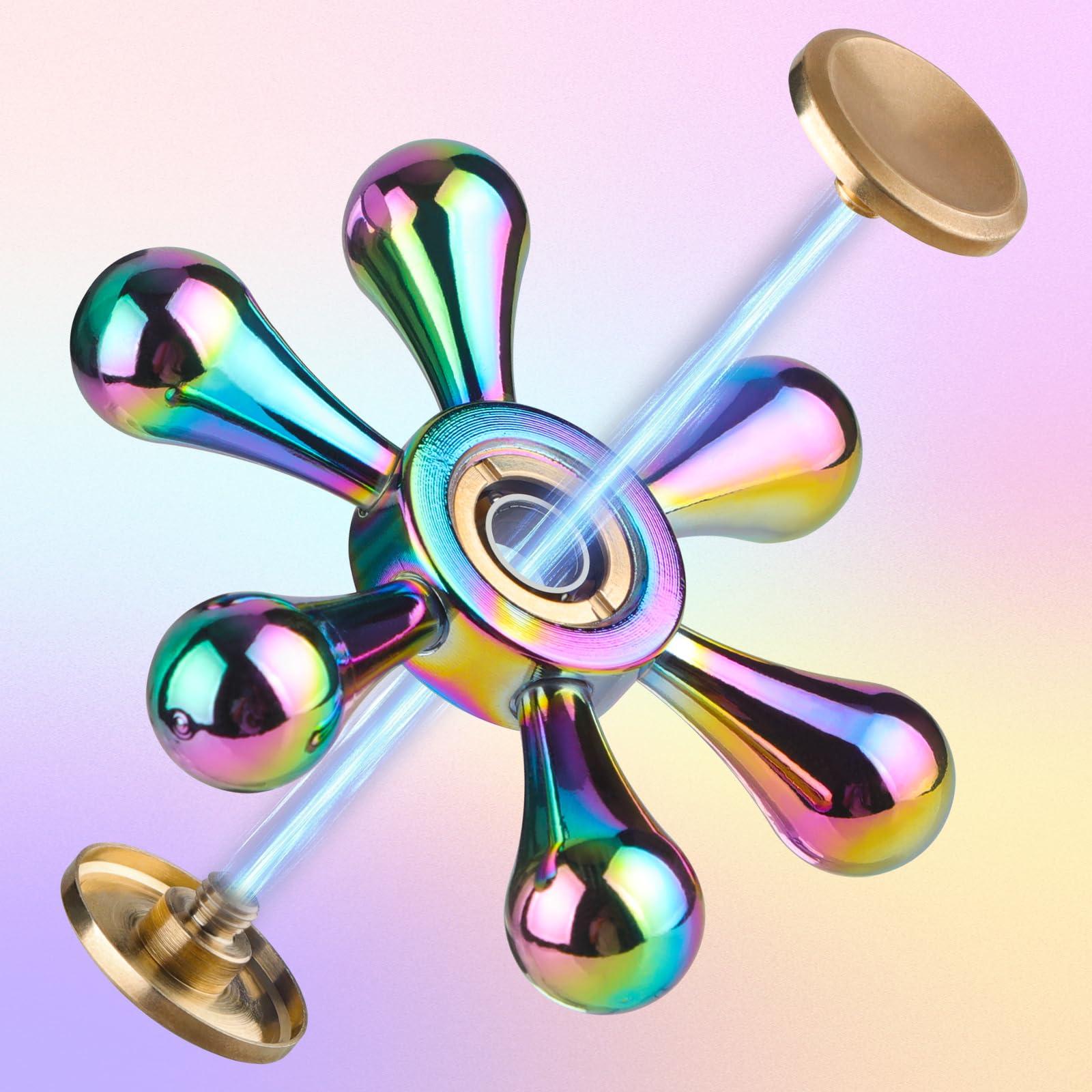 ATESSON ATESSON Fidget Spinners Toy,Ultra Durable Stainless Steel Bearing High Speed 2-5 Min Precision Brass Metal Finger Spinner,EDC ADHD Stress Relief Anxiety Relieves Reducer for Kids and Adults