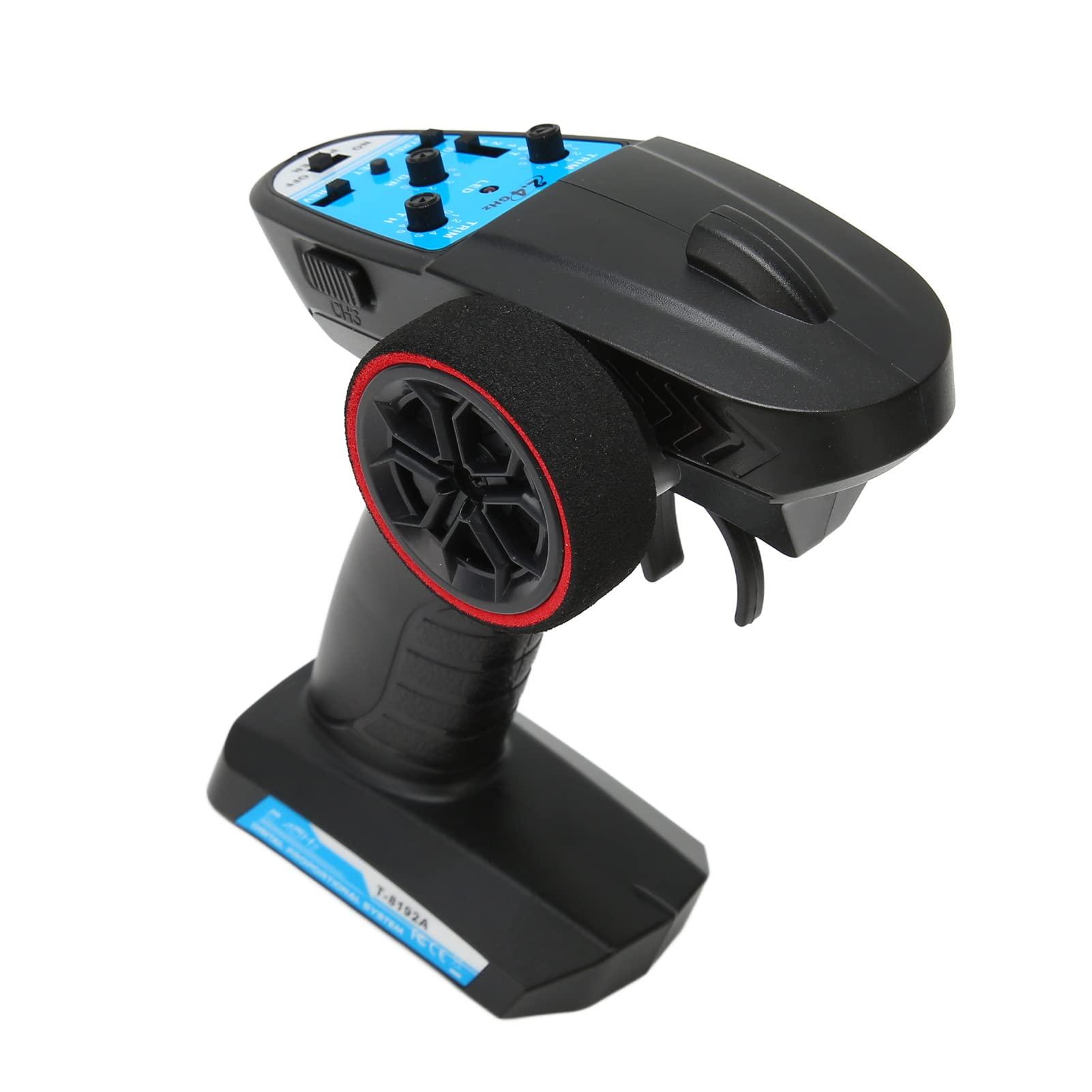 Cryfokt 3 Channel Transmitter, 2.4Ghz Receiver RC Car Remote Controller for RC Boat Crawler