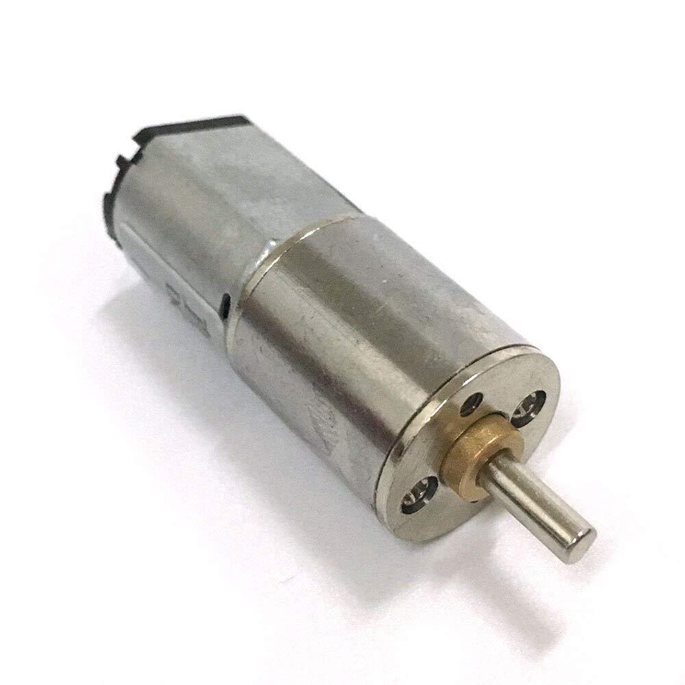 MountRuby DC Motor High Torque 50Rpm 3V Motor DC Geared Electric Metal Motor