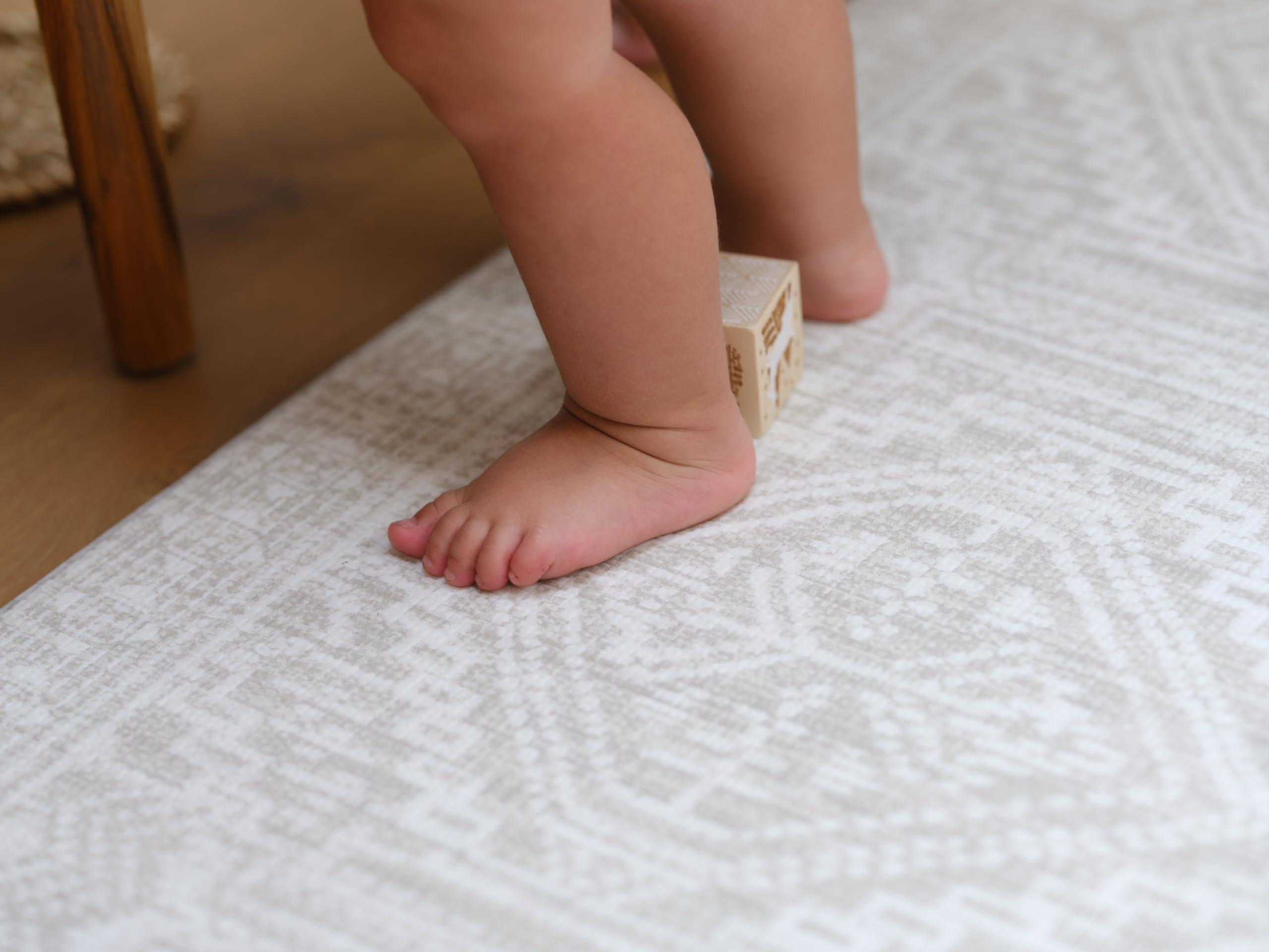 Shwally The Shwally PlayMat - Soft Baby Play Mat - Reversible Foam Floor Mat - Waterproof, Wipe-Clean, Durable, Non-Toxic and Hypoallergenic - Large (6.5' X 4.5') (Remi)