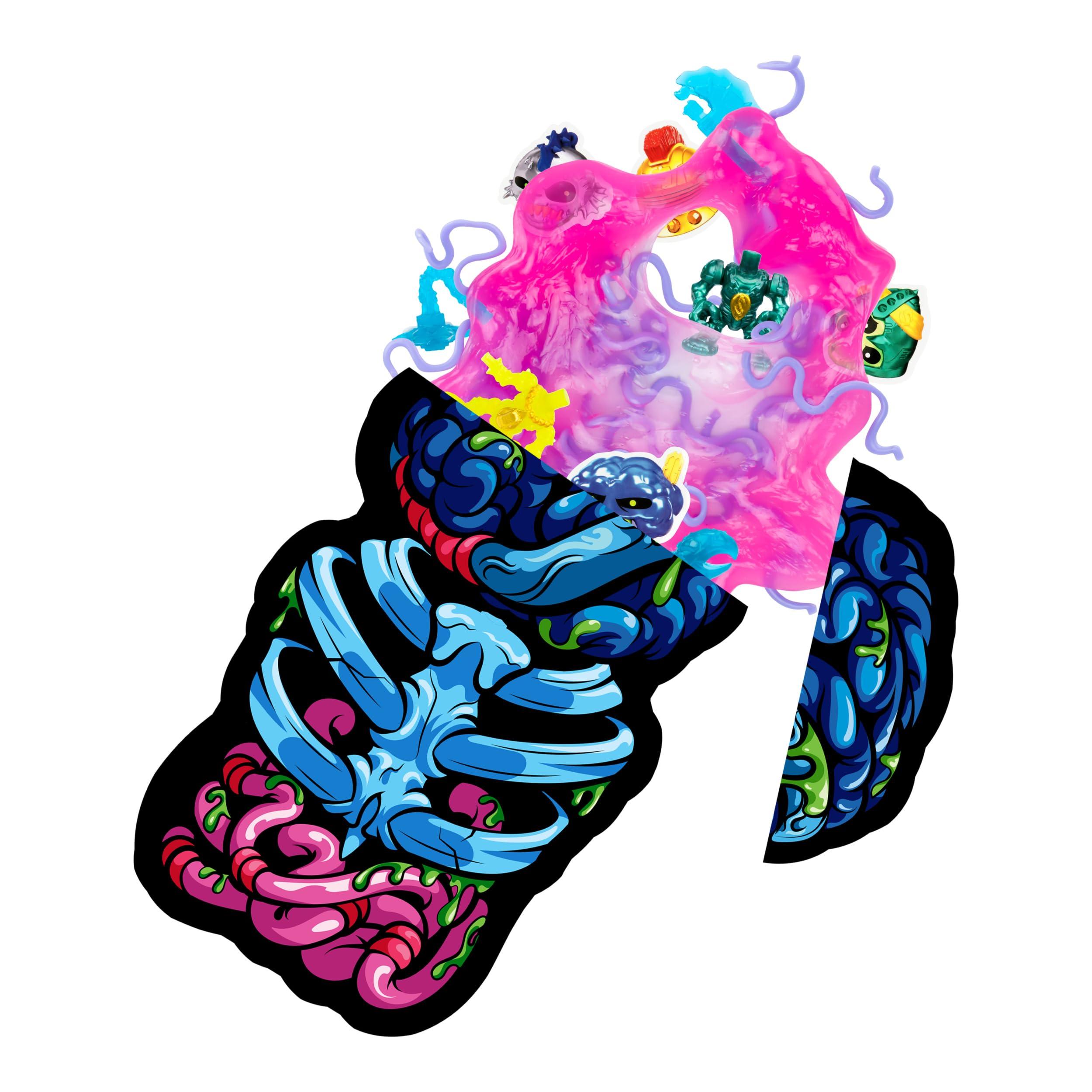Treasure X TREASURE X Mini Alien Dissection, Dissect The 8\"\" (20cm) Mini Alien to Reveal 20 + Surprises Hidden Within! 3 Different Mini Aliens to Collect and Dissect