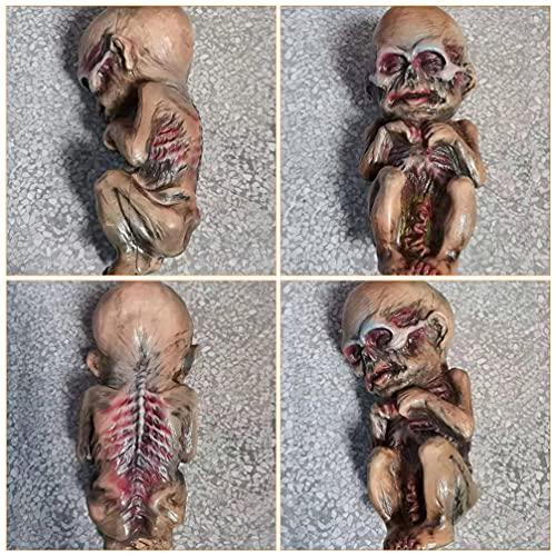 Toyvian Toyvian Halloween Haunted Doll, Scary Ghost Baby, Halloween Haunted House Decor, Scary Ghost, Creepy Zombie Baby Ghost Baby Doll, for Adult Prank, Scary Halloween Decorations