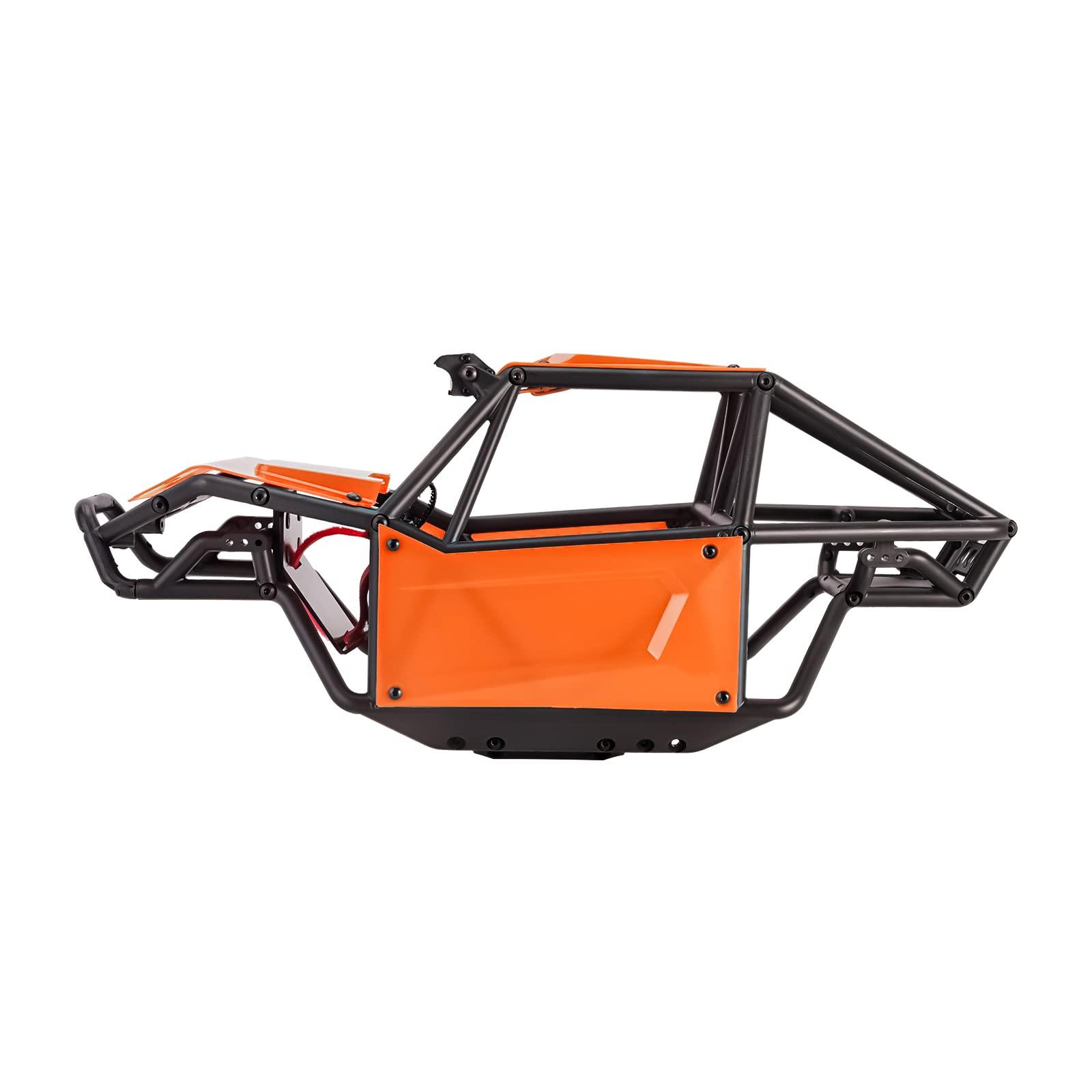 INJORA INJORA Nylon Rock Buggy Roll Cage Body Shell Chassis Kit for SCX10 II 90046 UTB10 1/10 RC Crawler Upgrade Parts (Orange)