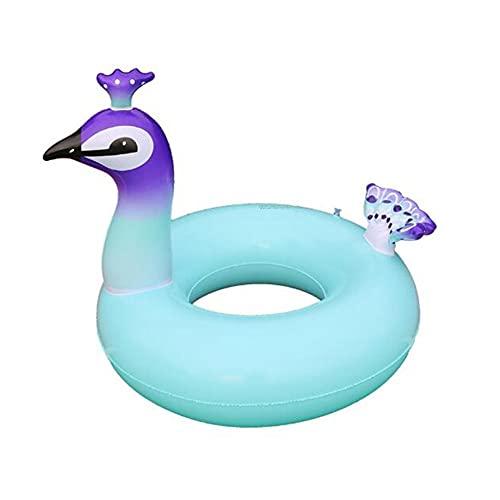 TYHCH TYHCH Peacock Inflatable Swimming Circle Ring Party Inflatable Pool Float Party Toy Water Sport Swim Rings (Pool Rafts) (Color : 120CM)
