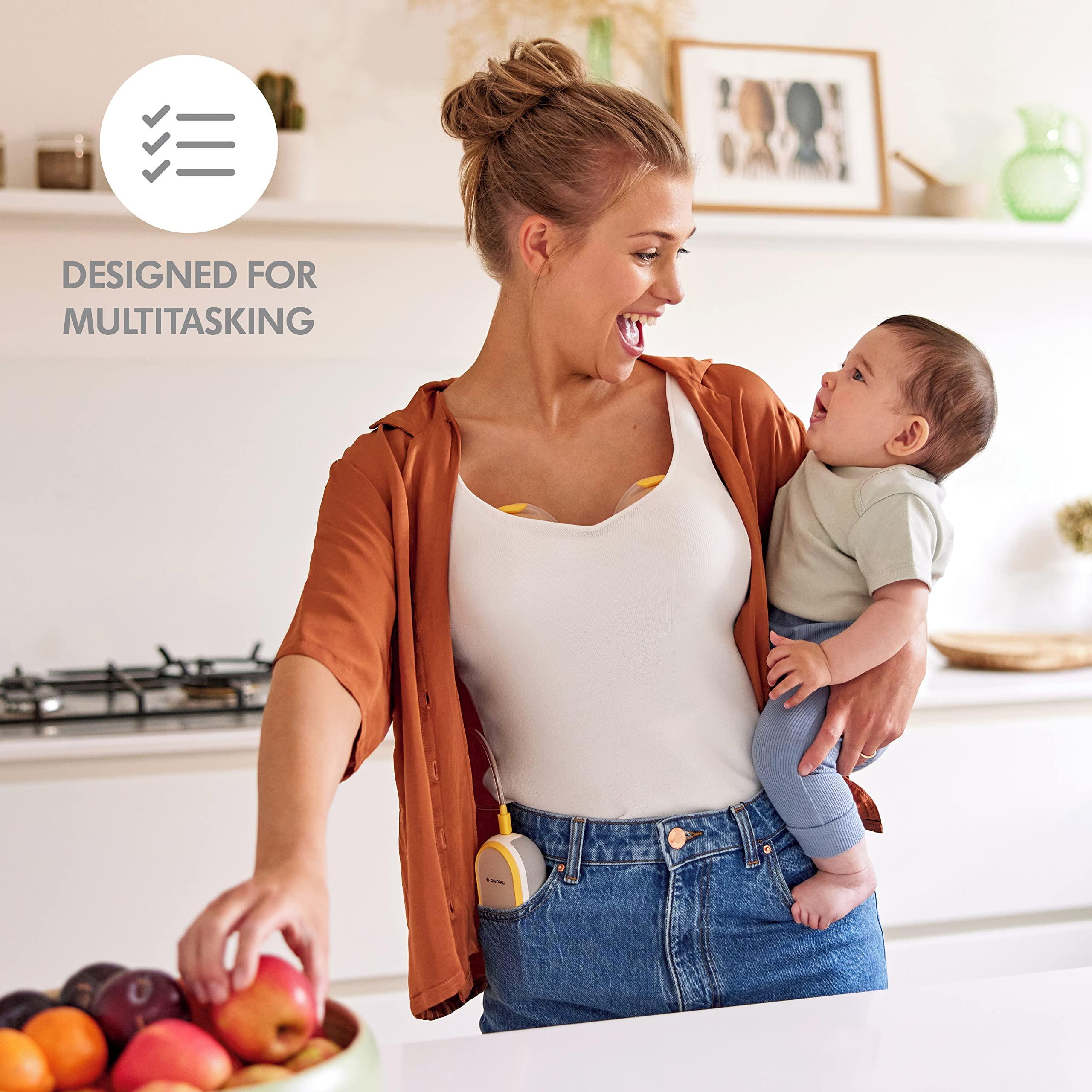 Medela Medela Freestyle Hands-Free Breast Pump | Wearable, Portable and Discreet Double Electric Breast Pump with App Connectivity & Manual Breast Pump with Flex Shields Harmony Single Hand