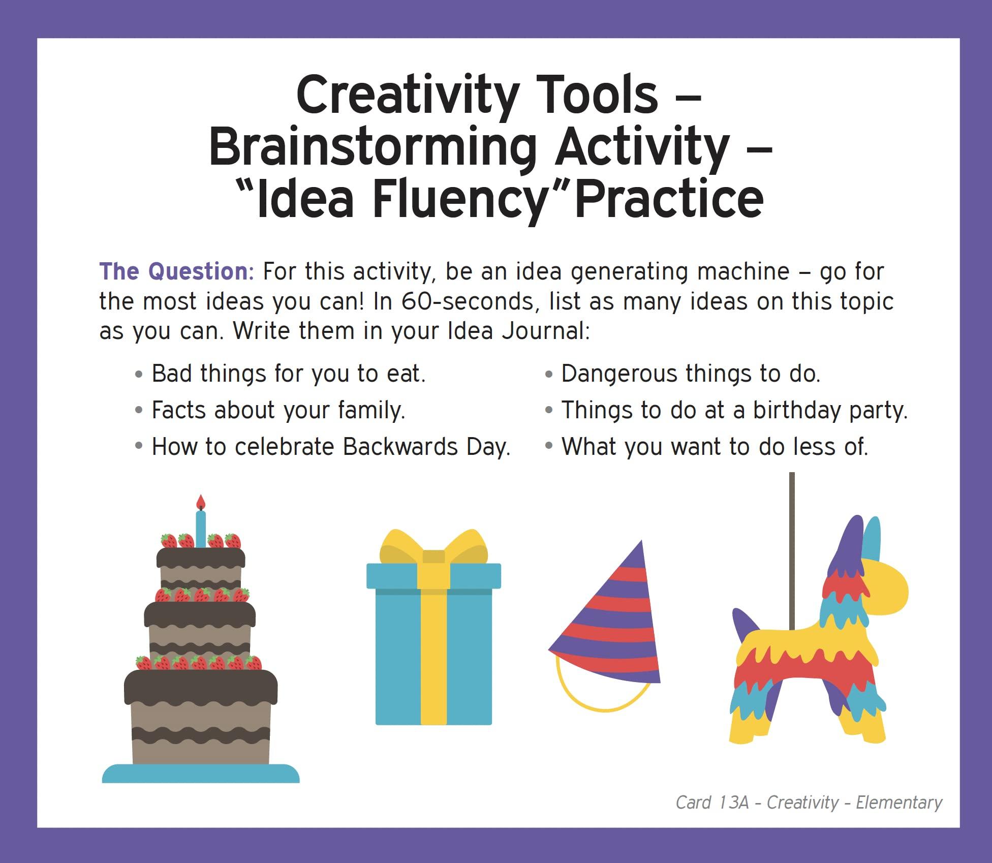 TestingMom.com TestingMom.com Creativity Flash Cards Kindergarten - 6th Grades Improve Skills or Prepare for the Torrance Test of Creative Thinking (TTCT), Structure of Intellect Creativity Test (SOI), and more.