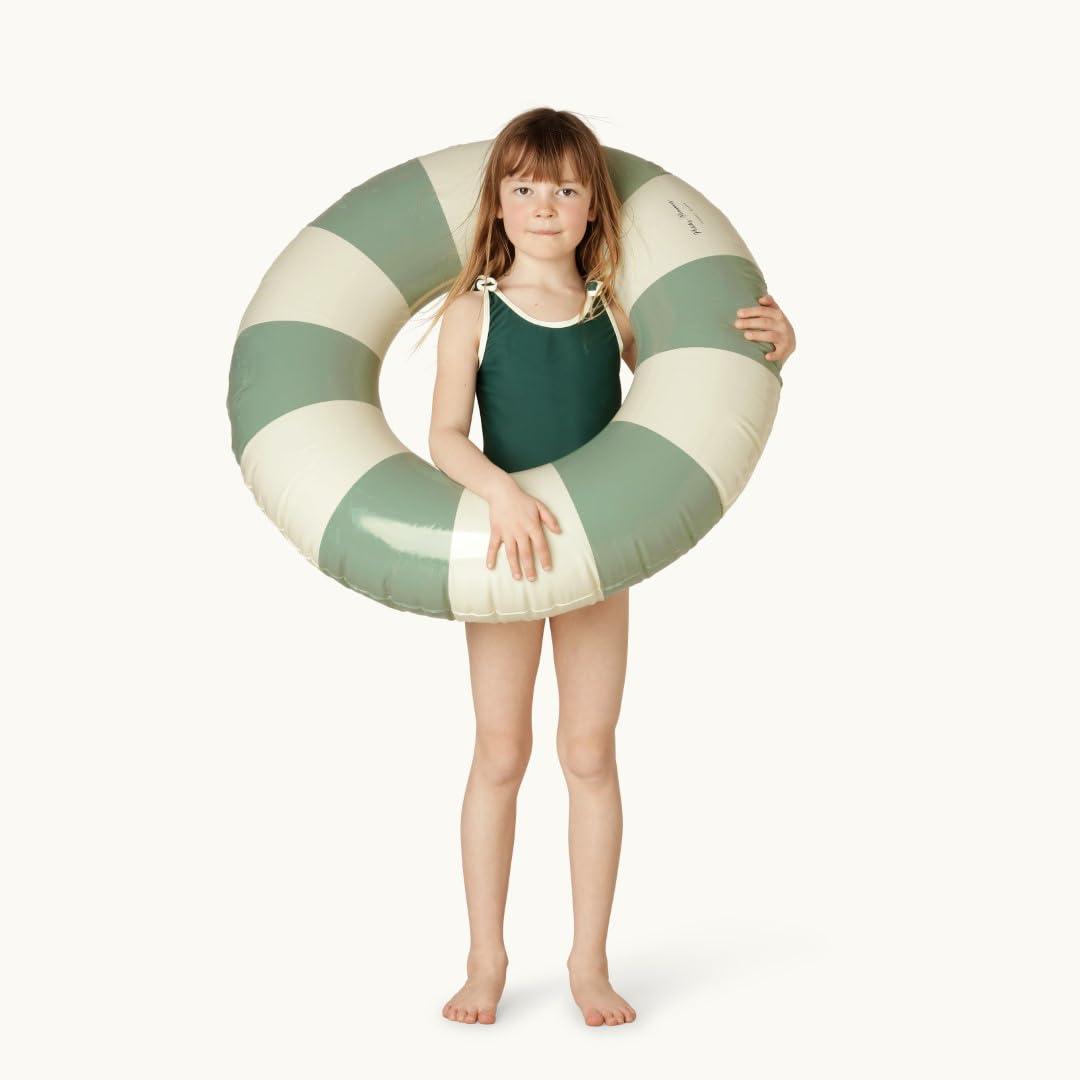 Petites Pommes Petites Pommes Classic Striped Swim Ring Pool Float for Children 6+ Years Old