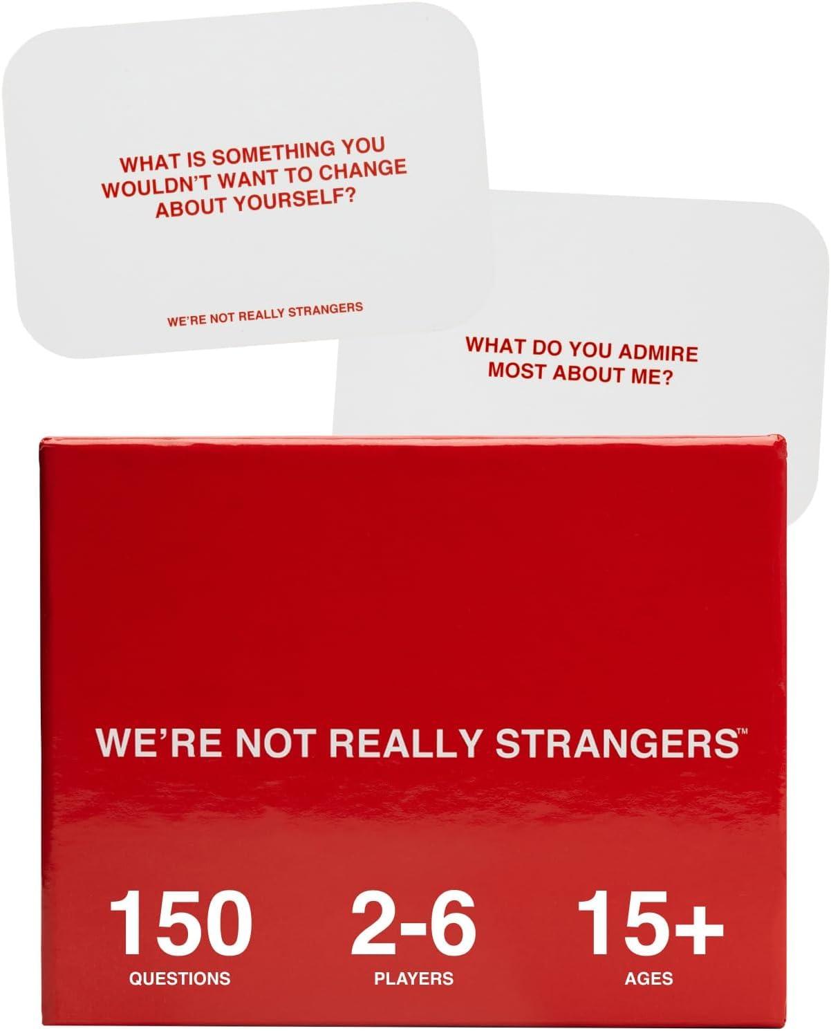 WE\'RE NOT REALLY STRANGERS WE\'RE NOT REALLY STRANGERS Card Game Bundle - Core + Adult Editions, Fun Family Party Games, Game Night, Couples Games, 2+ Players
