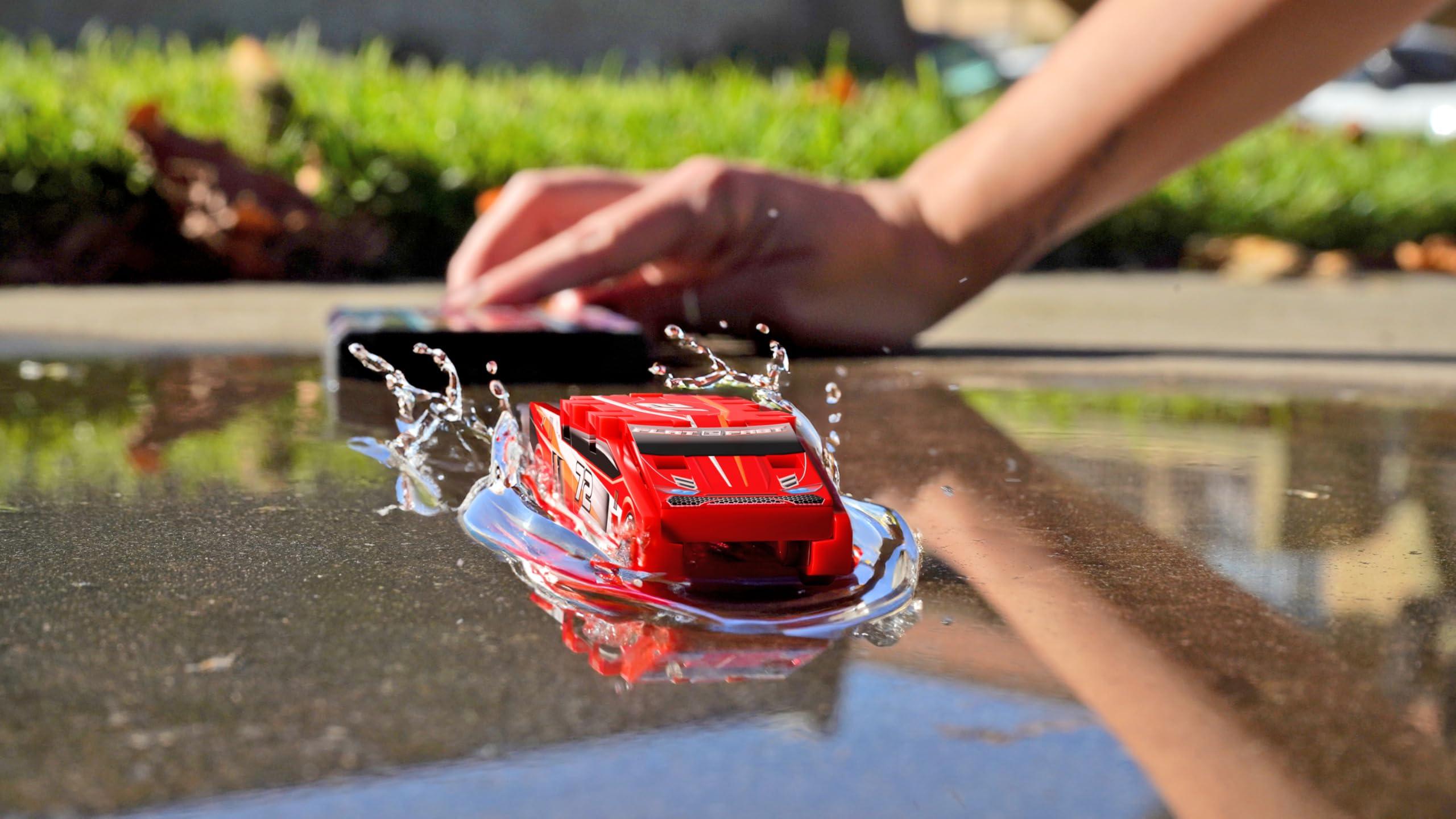 FLAT 2 FAST FLAT 2 FAST Red 72 Card Racer | Load, Launch, Race - Pocket-Sized Racecar Toy Ages 5 and up (Sold Each)