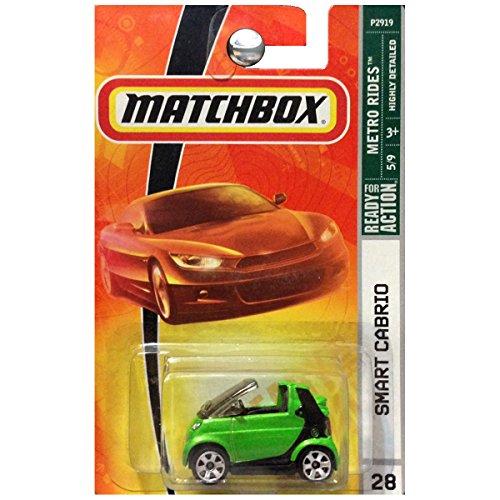 Mattel Matchbox Metro Rides Smart Cabrio Car Green #28