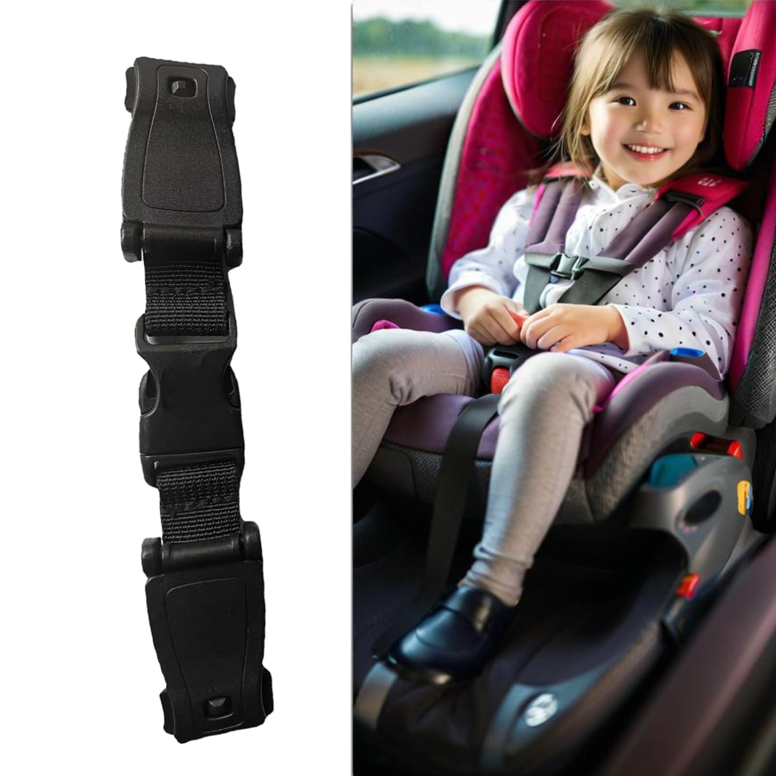 LiXiongBao Seat Chest Harness Clip,Anti Escape Car Seat Strap Baby Harness Chest Clip,Baby Anti-Slip Safety Strap,for Car Seats,Strollers,High Chairs,Baby Carrier,Schoolbags(Black)