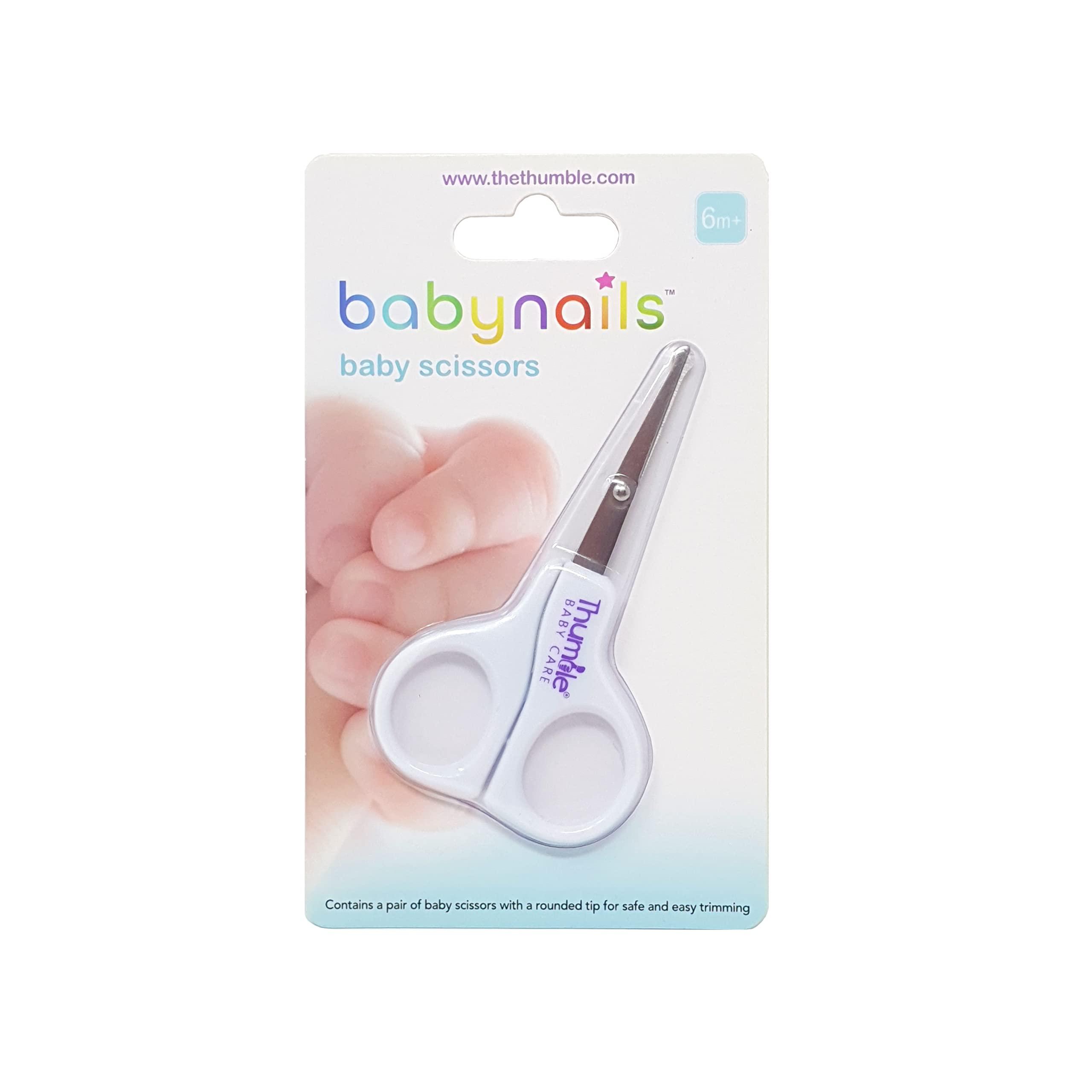 Thumble Baby Nails Baby Scissors White