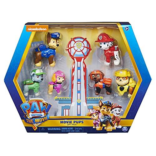 Paw Patrol Paw Patrol, Movie Pups Gift Pack with 6 Collectible Toy Figures, Kids Toys for Ages 3 and Up