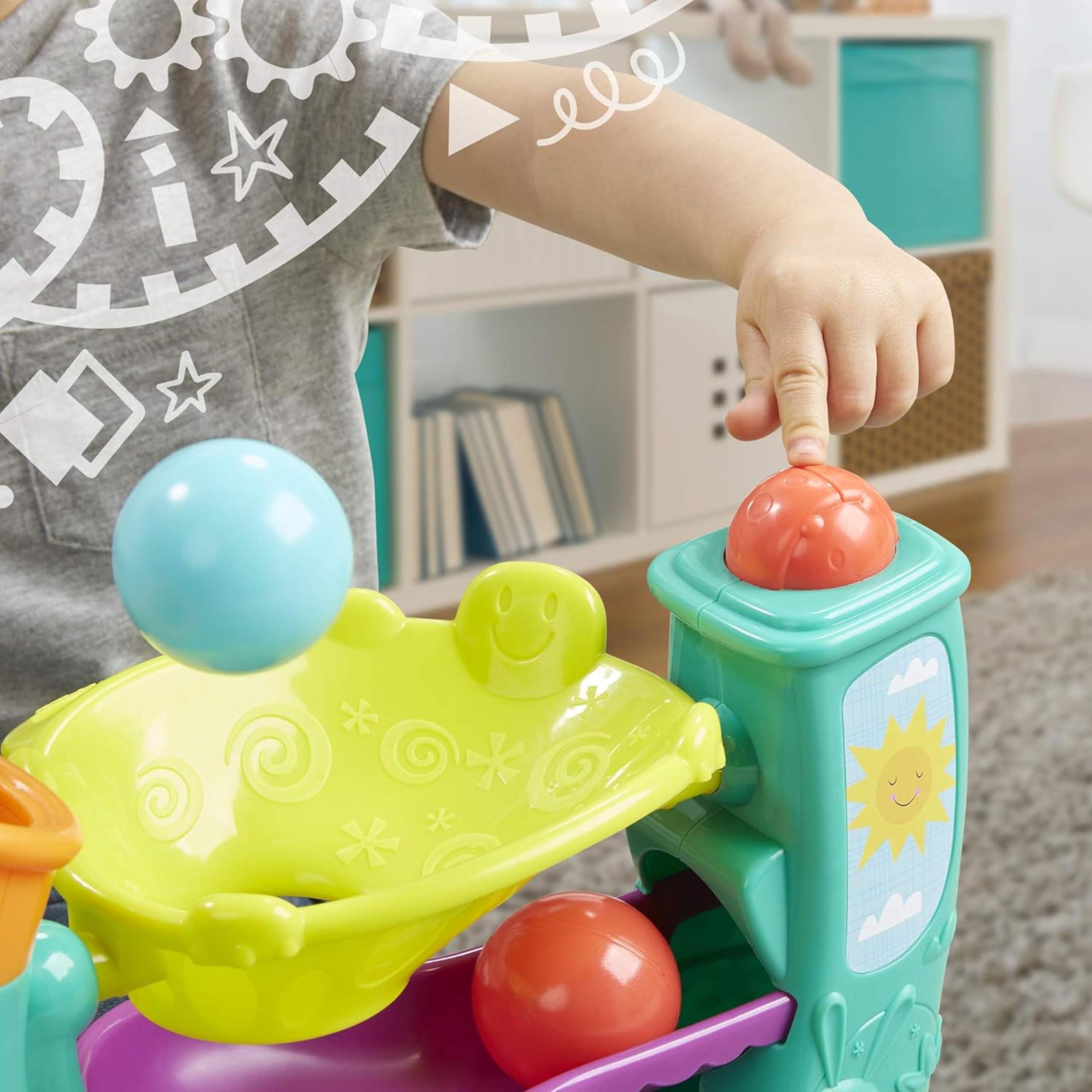 Hasbro Playskool Chase \'N Go Ball Popper Toy for Active Babies and Toddlers with 4 Colorful Balls For Boys Girls and Kids Ages 9, 10, 11, 12 Months and Up