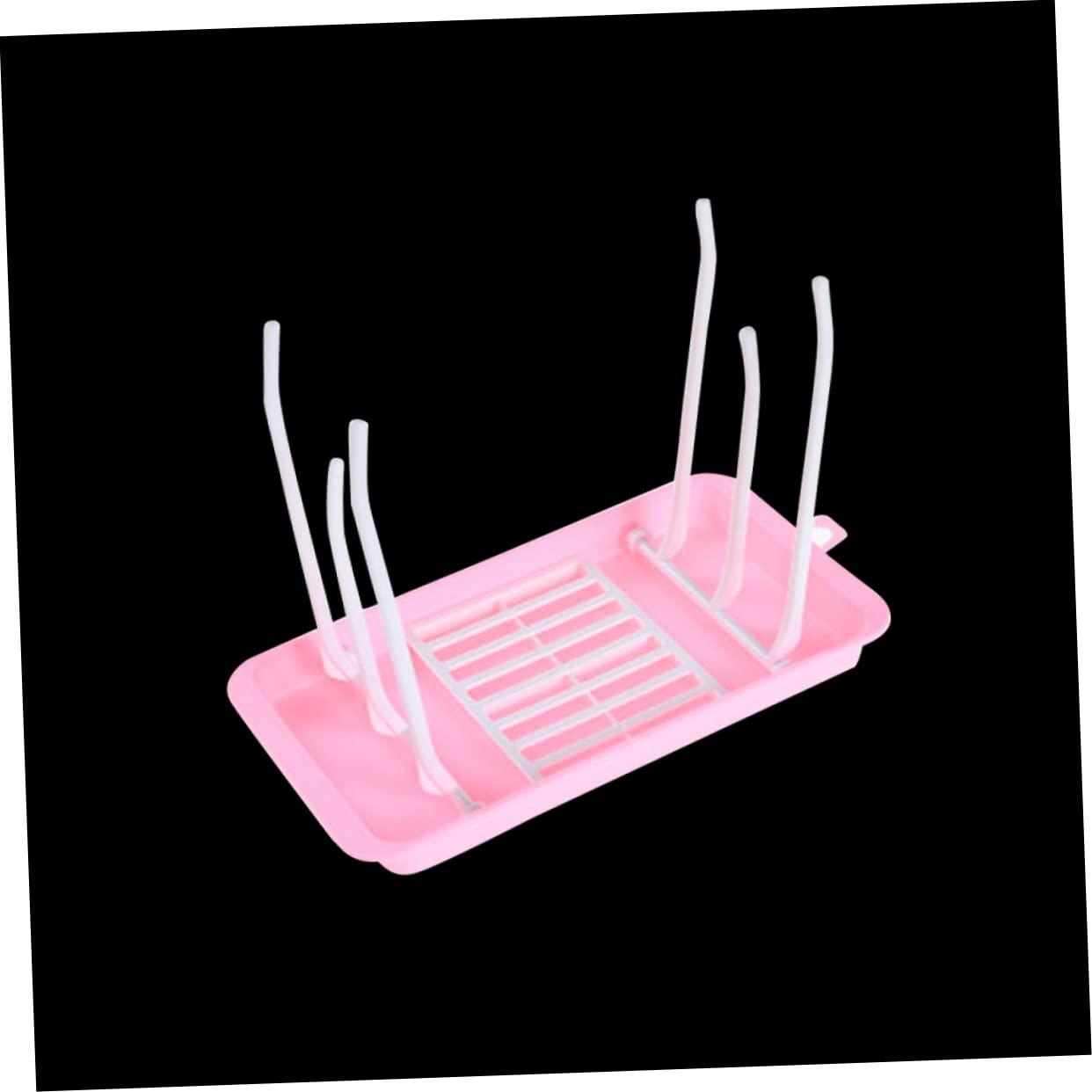 Abaodam Abaodam Bottle Drying Rack Foldable Compact New Born Bottle Holder Fits Sippy Cups Nipples Pp Material