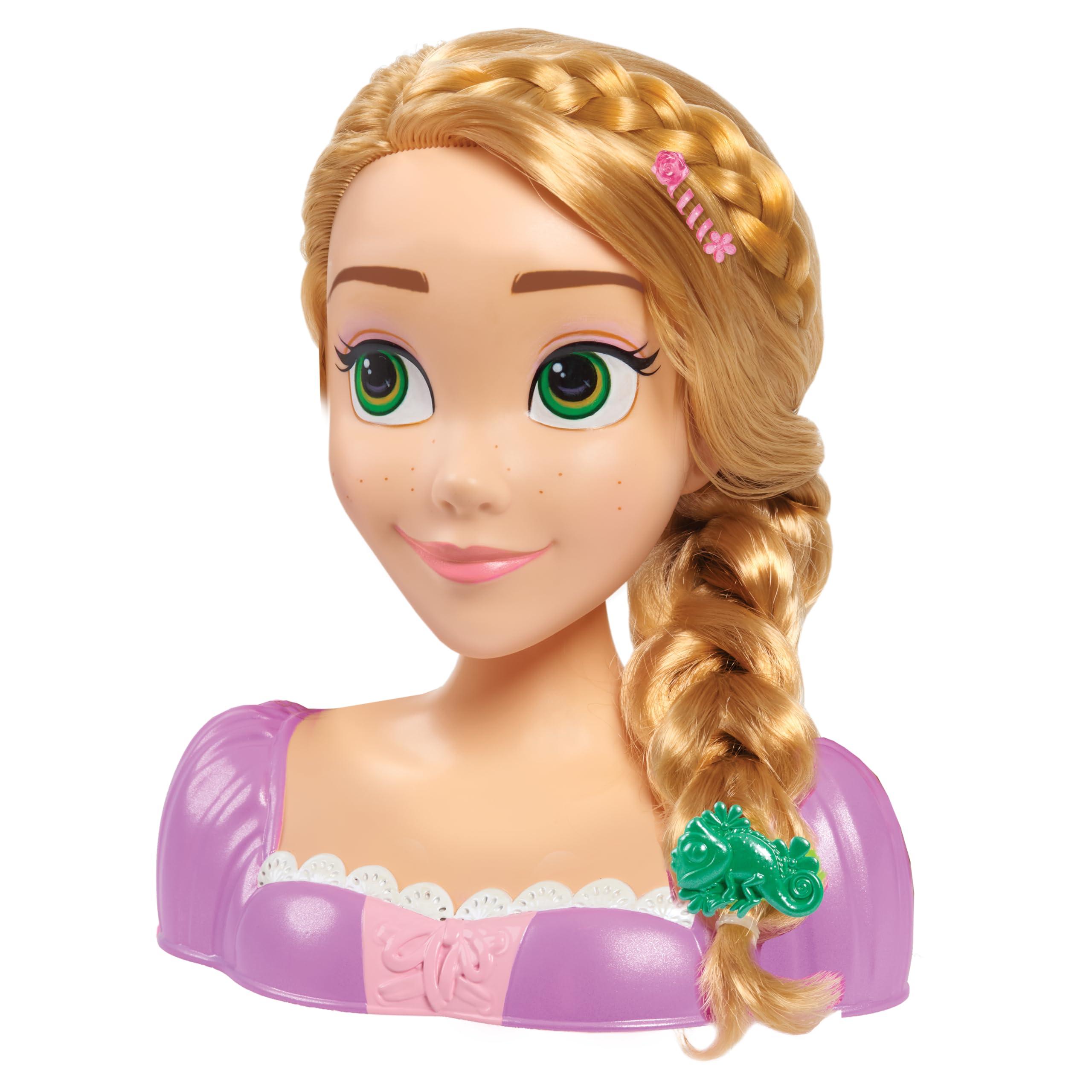 Disney Disney Princess Rapunzel Styling Head, 14-pieces, Pretend Play, Kids Toys for Ages 3 Up by Just Play