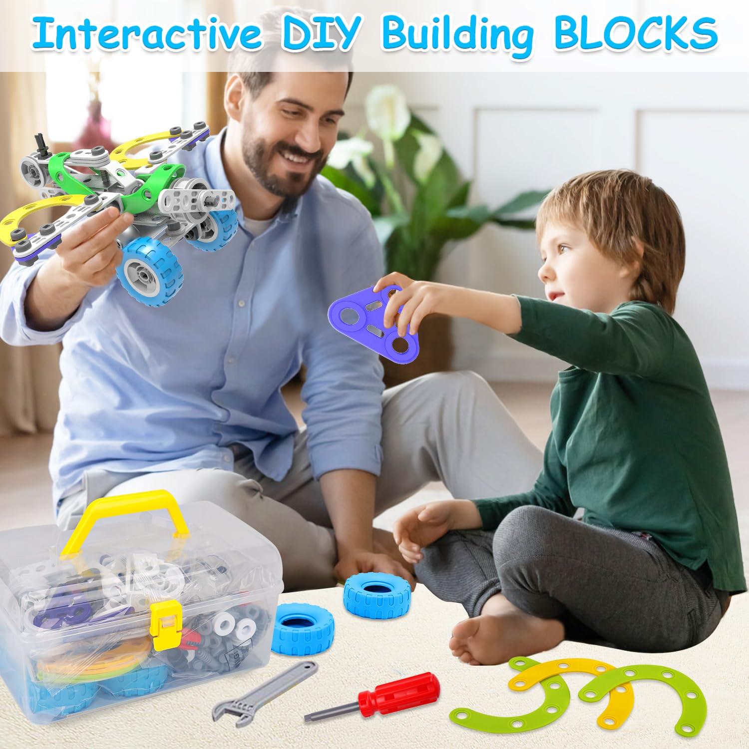Tsomtto 10 in 1 Electric STEM Toys for 4 5 6 7 8+ Year Old Boy Girl Birthday Gifts Educational Building Toys for Kids Ages 4-8 5-7 8-12 Stem Activities Construction Toy for Boys 6-8 8-10 Valentine Idea Gift