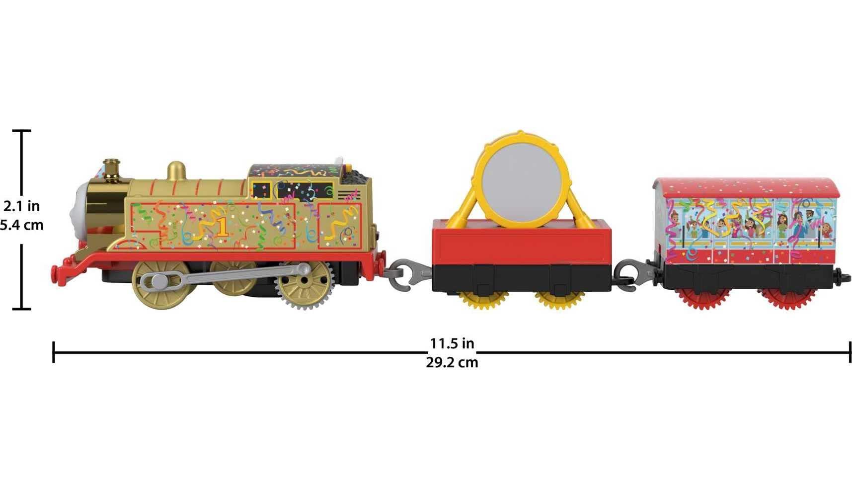 Thomas & Friends Fisher-Price Thomas & Friends Trackmaster Golden Thomas, Motorized Train Engine for Preschoolers Ages 3 Years & Older