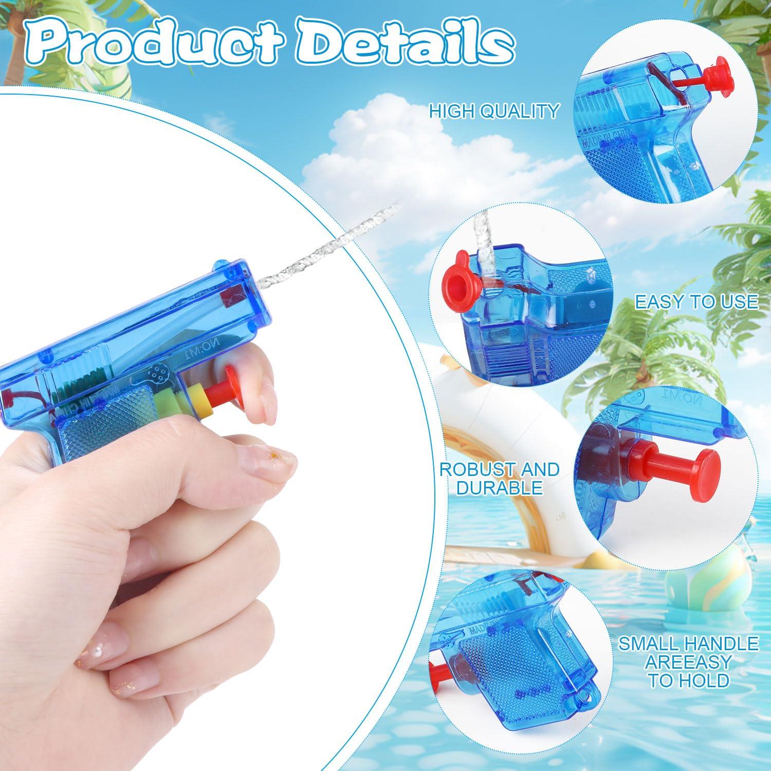 DIYASY DIYASY 32 Pack Mini Water Guns Bulk, Small Water Gun Squirt for Kids Pistol Soaker Beach Toys Swimming Pool Party Favors for Toddlers Ages 4-8 3-5