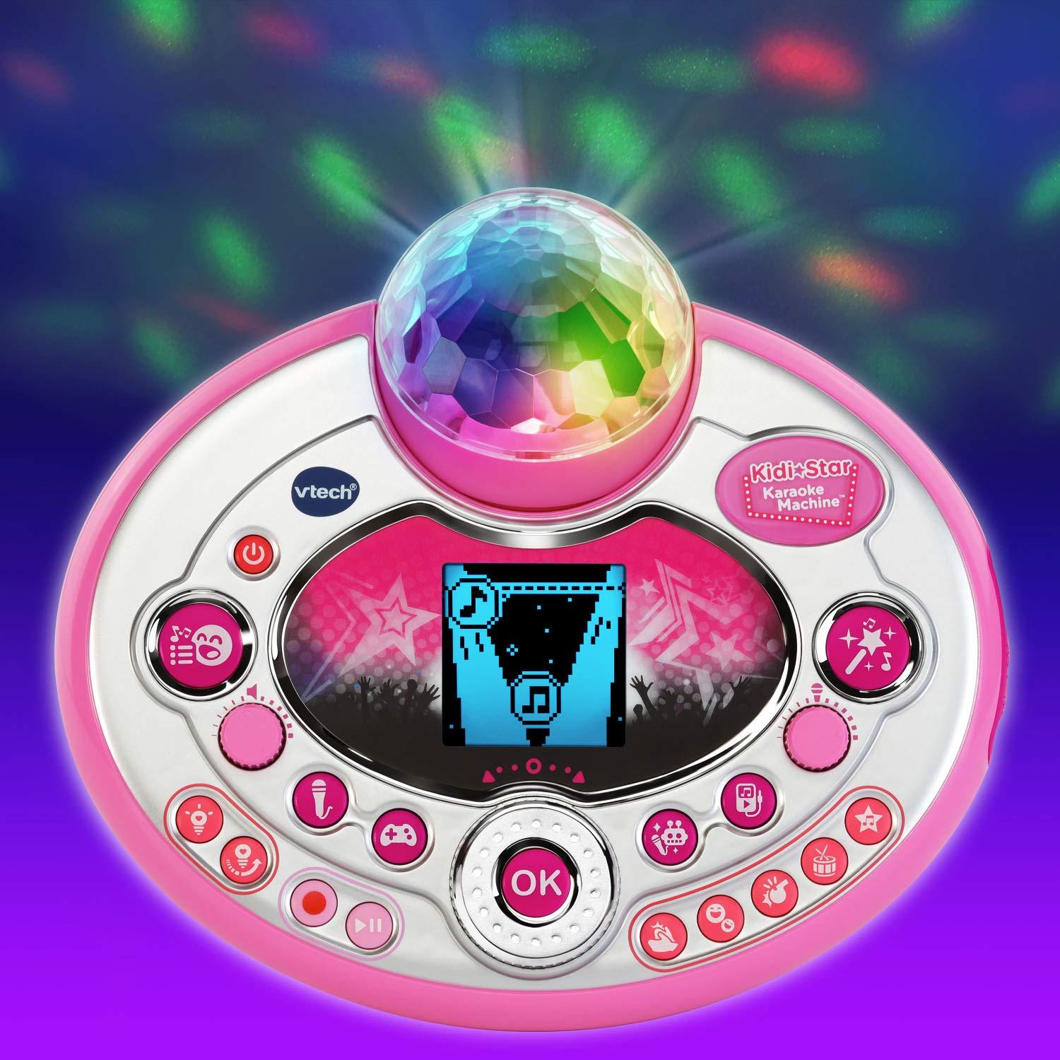 VTech VTech Kidi Star Karaoke Machine Deluxe, 2 Microphones with AC Adapter, Pink