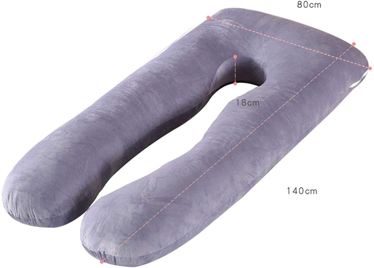IOCCIOBB IOCCIOBB Pregnancy Pillow,100% Cotton U-Shaped Maternity Pillow, Maternity Pillow,Include Cotton Pillow Cover, Detachable Washable, Body Support Pillow, Relieve Muscle Soreness (Color : 12)