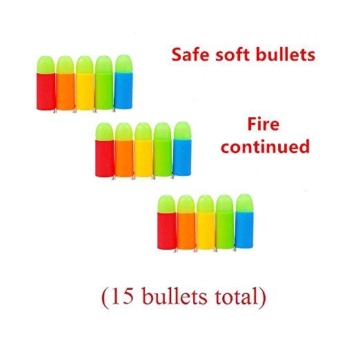 Teanfa Teanfa Classic Colt 1911 Toy Gun with Soft Bullets, Ejecting Magazine, and Pull Back Action, 1:1 Replica of an M1911A1 Colt 45 and 5 Extra Bullets