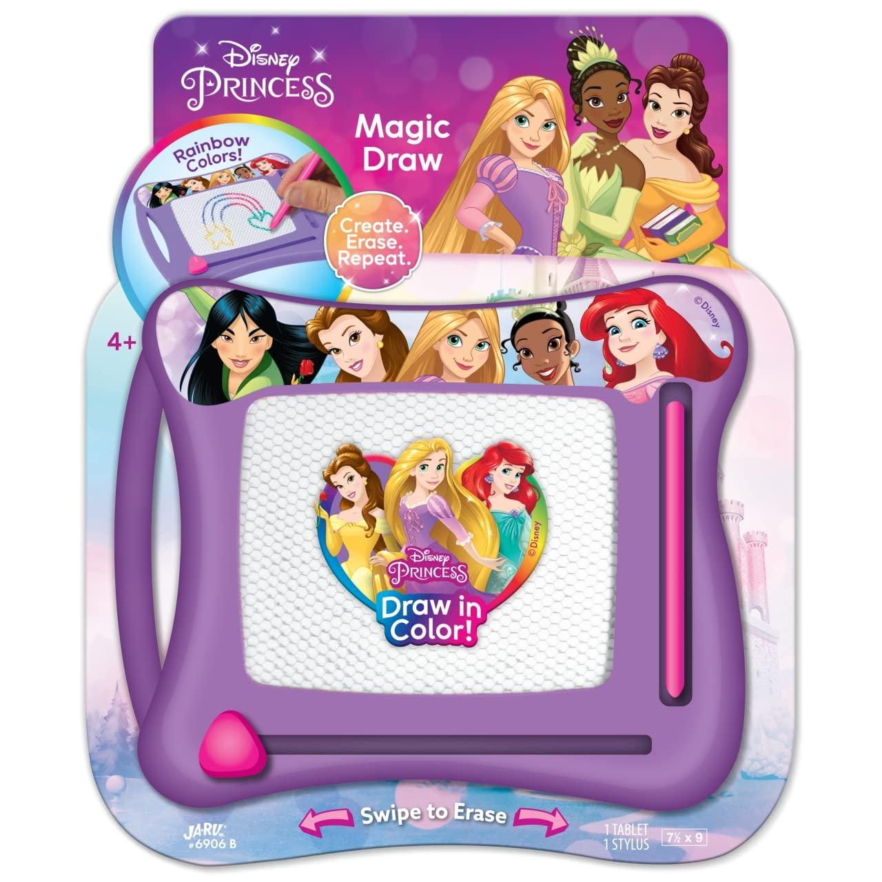 JA-RU JA-RU Disney Princess Magic Draw-Magnetic Drawing Pad (1 Pack). Drawing Kids Board Car Trip Toys | Mess-Free Small Kids Write Board | Creative Activities and Travel Entertainment.B-6906-1s