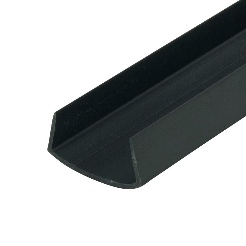 OUTWATER Outwater Plastics Black 1" Styrene Plastic U-Channel/C-Channel 36 Inch Lengths (Pack of 4)