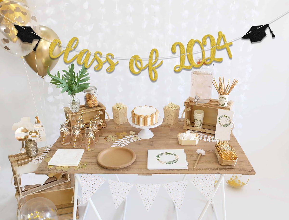 WFKLDF Class of 2024 Banner, 2024 Graduation Party Decorations, Class of 2024 Decorations, We\'re So Proud of You, Congrats Grad 2024 Graduations Party Supplies