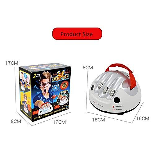 JULAN JULAN Upgrade Micro Electric Shocking Lie Detector, Tricky Novelty Game Interesting Polygraph Test Truth Or Dare Game for Party Analyzer Consoles Gifts