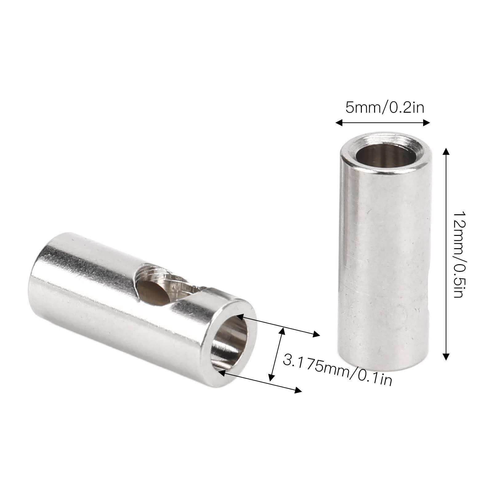 Dilwe Dilwe RC Motor Shaft Adapter, 3.17mm to 5mm Pinion Reducer Sleeve Adapter Stainless Steel Shaft Adapter Motor Axle Change Over RC Accessories for Converting RC Motor 3650 550 540 Pinion Gears