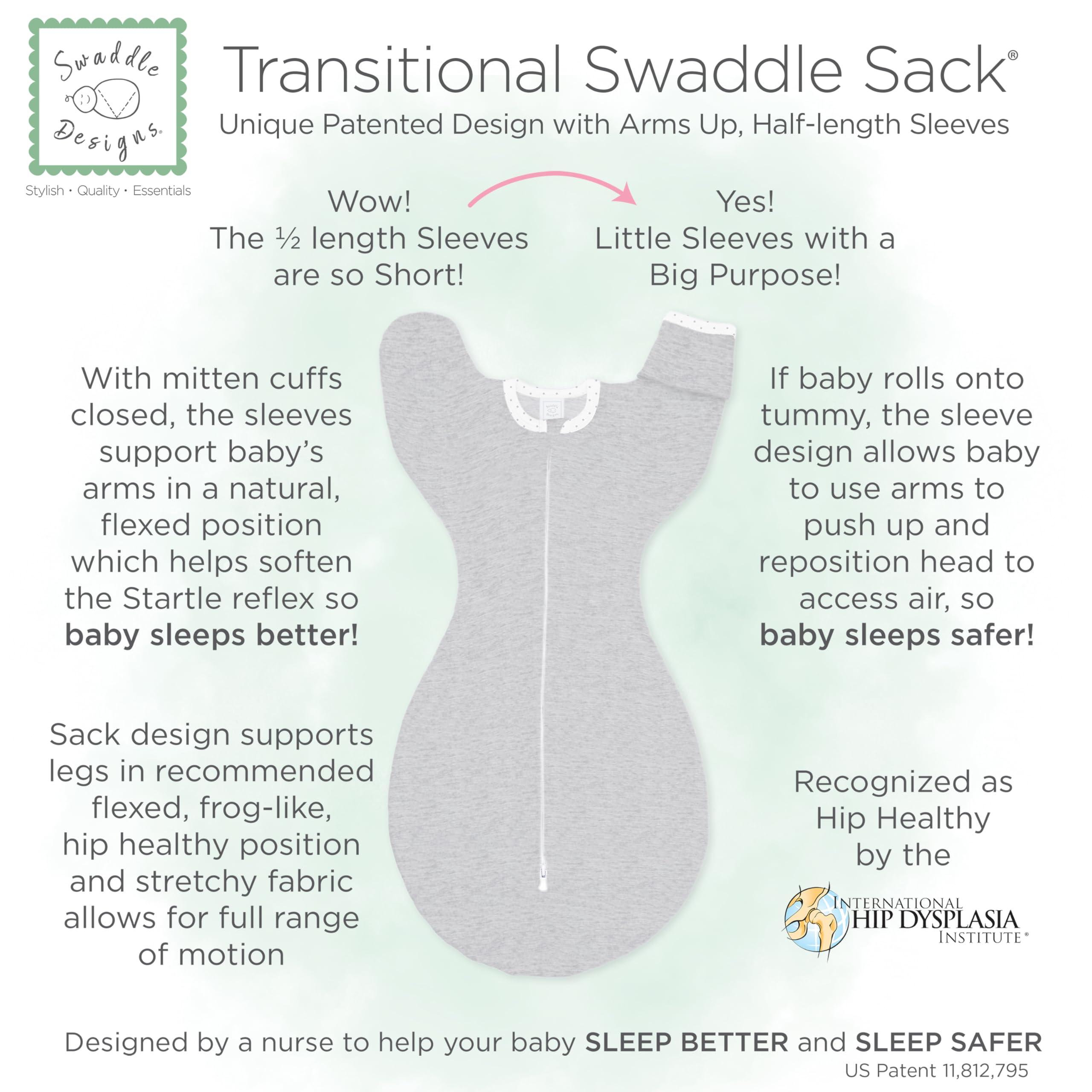 SwaddleDesigns SwaddleDesigns Baby Sleep Sack Set, Gold and Butterum, 0-3 Mo Transitional Swaddle Sack with Arms Up Half-Length Sleeves & Mitten Cuffs and 0-6 Mo Cotton Muslin Wearable Blanket with 2-Way Zipper