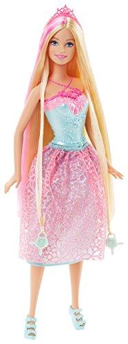 Barbie Barbie Princess Doll with Styling Beads in Her Pink-Streaked Hair